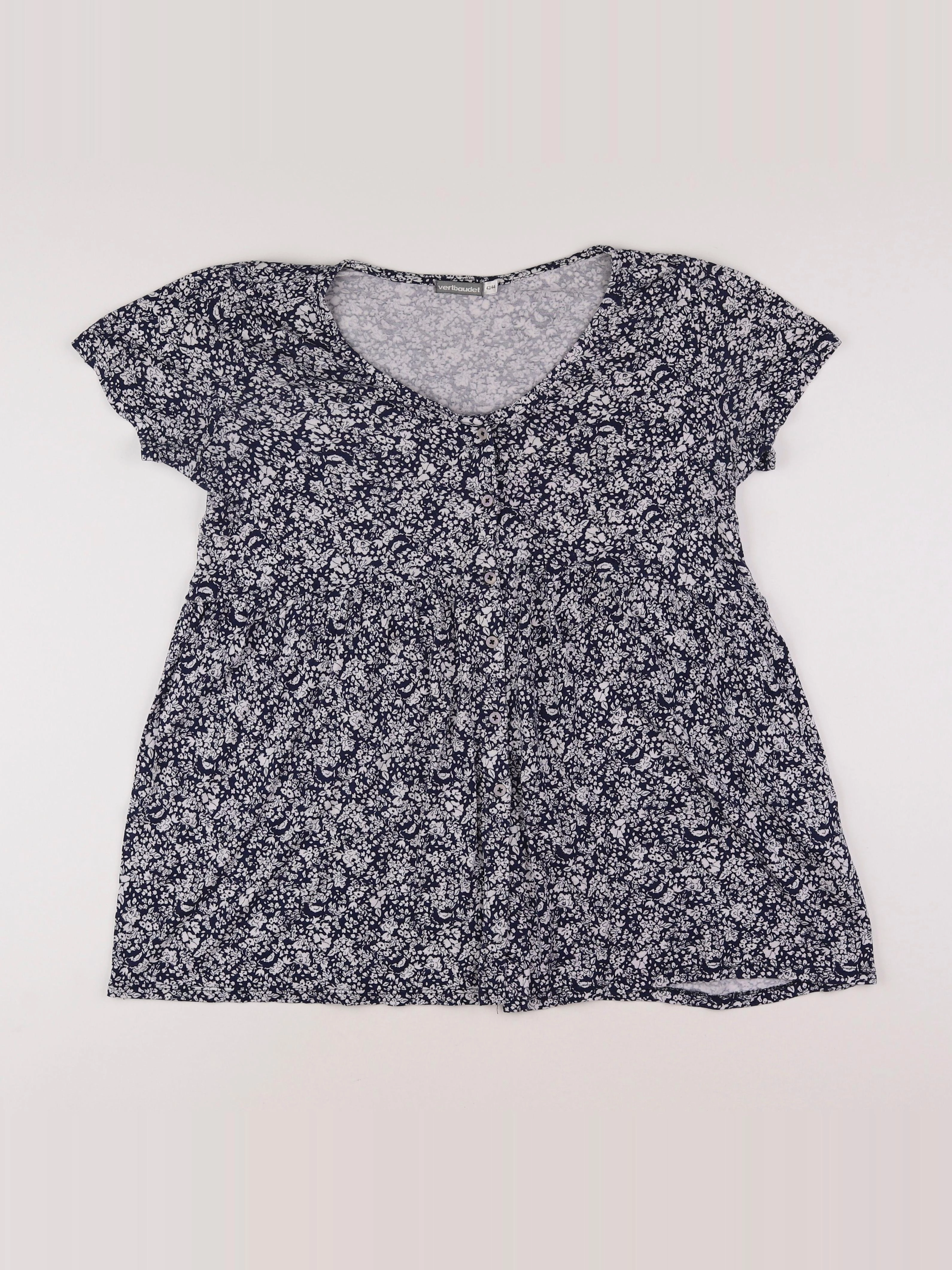 Vertbaudet - tee-shirt grossesse bleu - 42 à 44