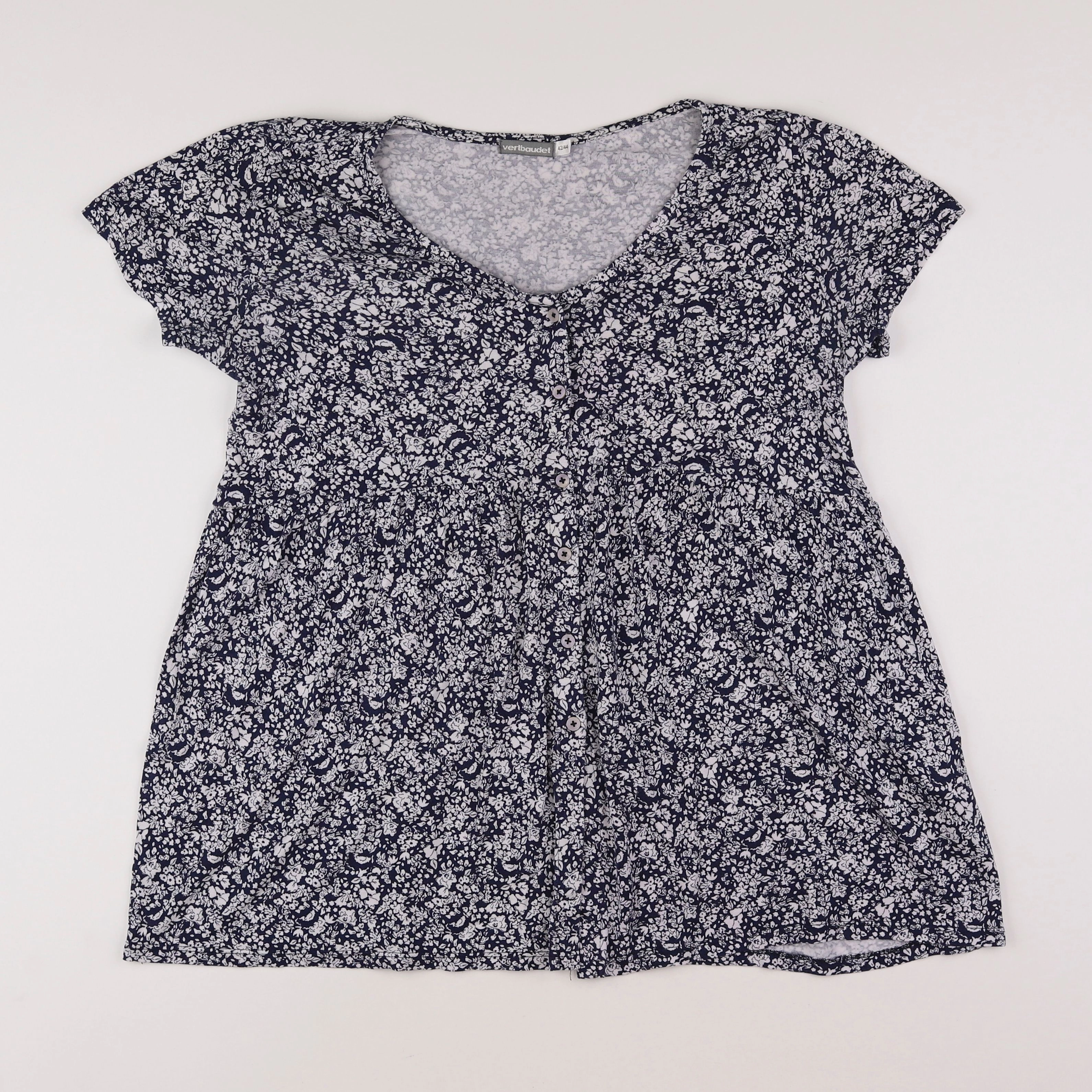 Vertbaudet - tee-shirt grossesse bleu - 42 à 44