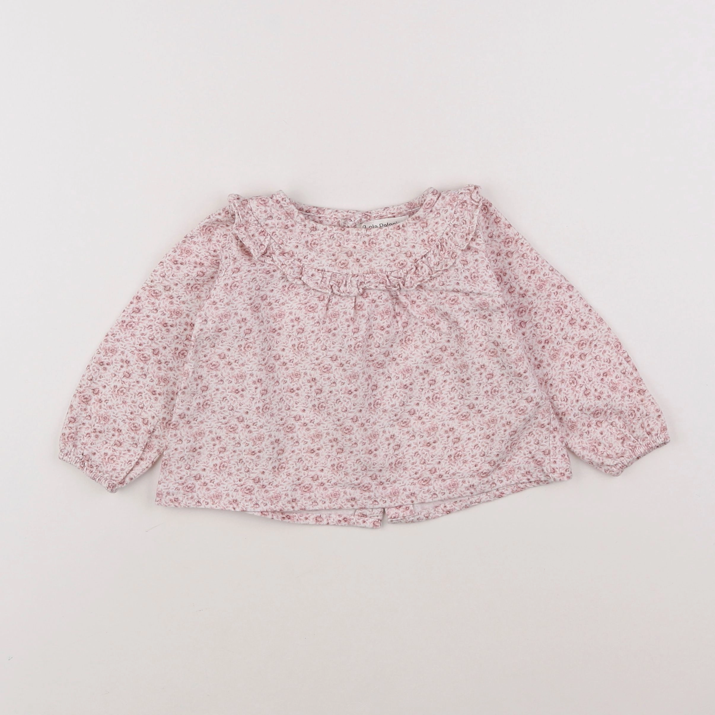 Lola Palacios - blouse rose - 12 mois