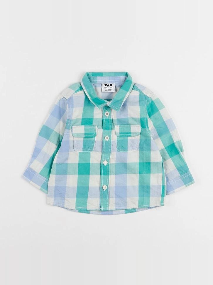 Tape à l'oeil - chemise vert - 6 mois
