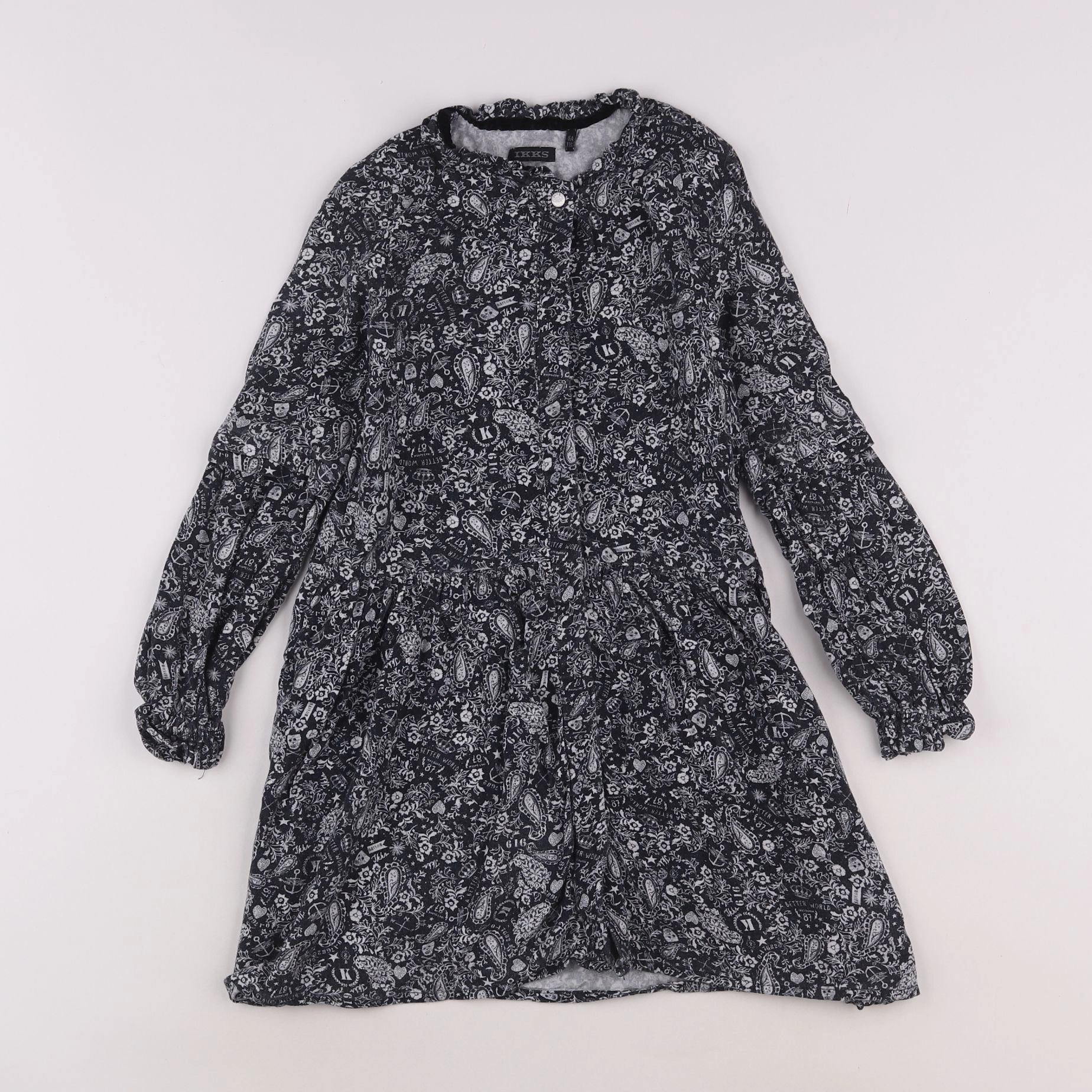 IKKS - robe noir - 6 ans