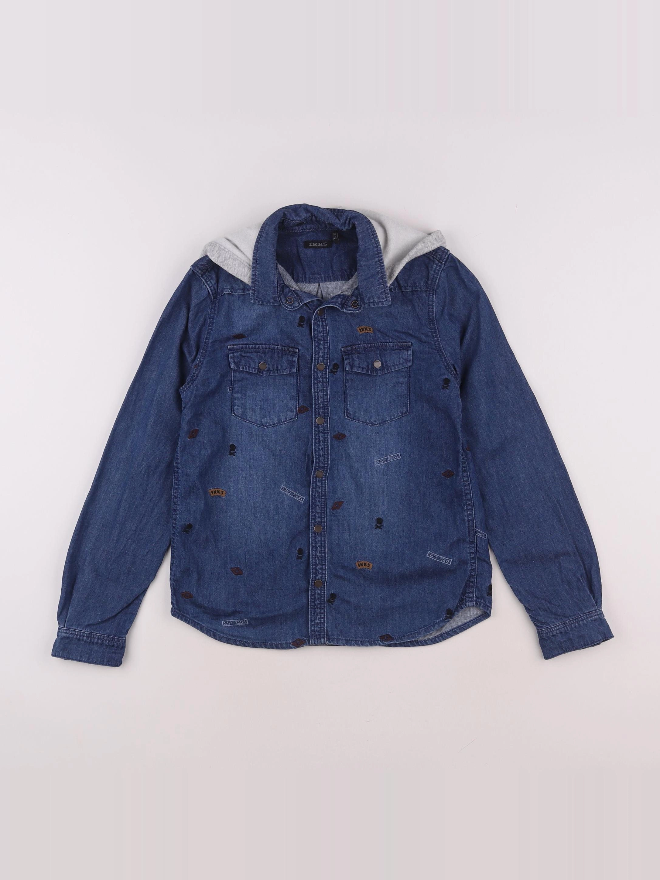IKKS - chemise bleu - 10 ans