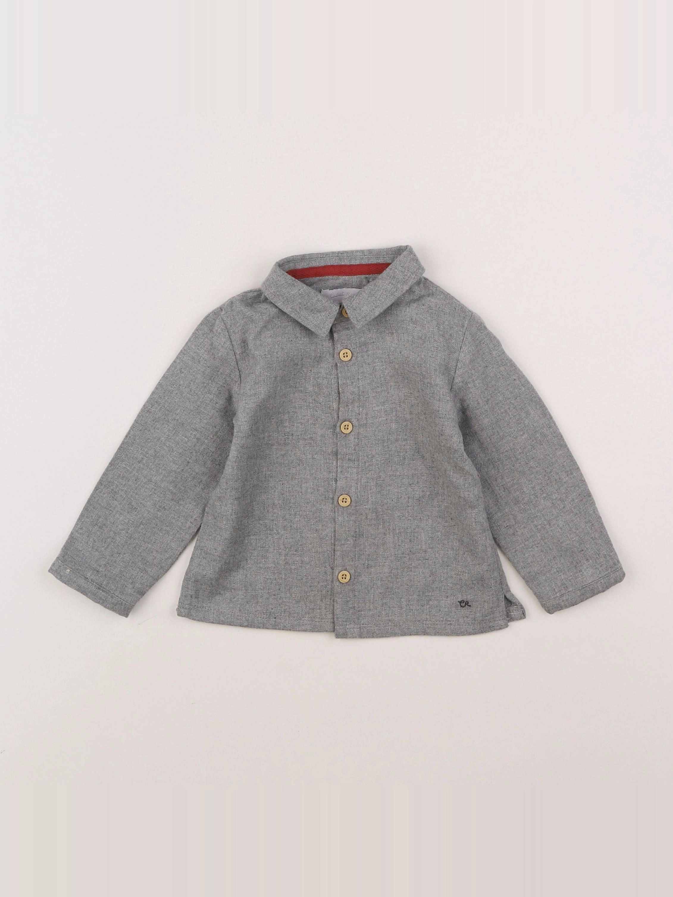 Cadet Rousselle - chemise gris - 12 mois