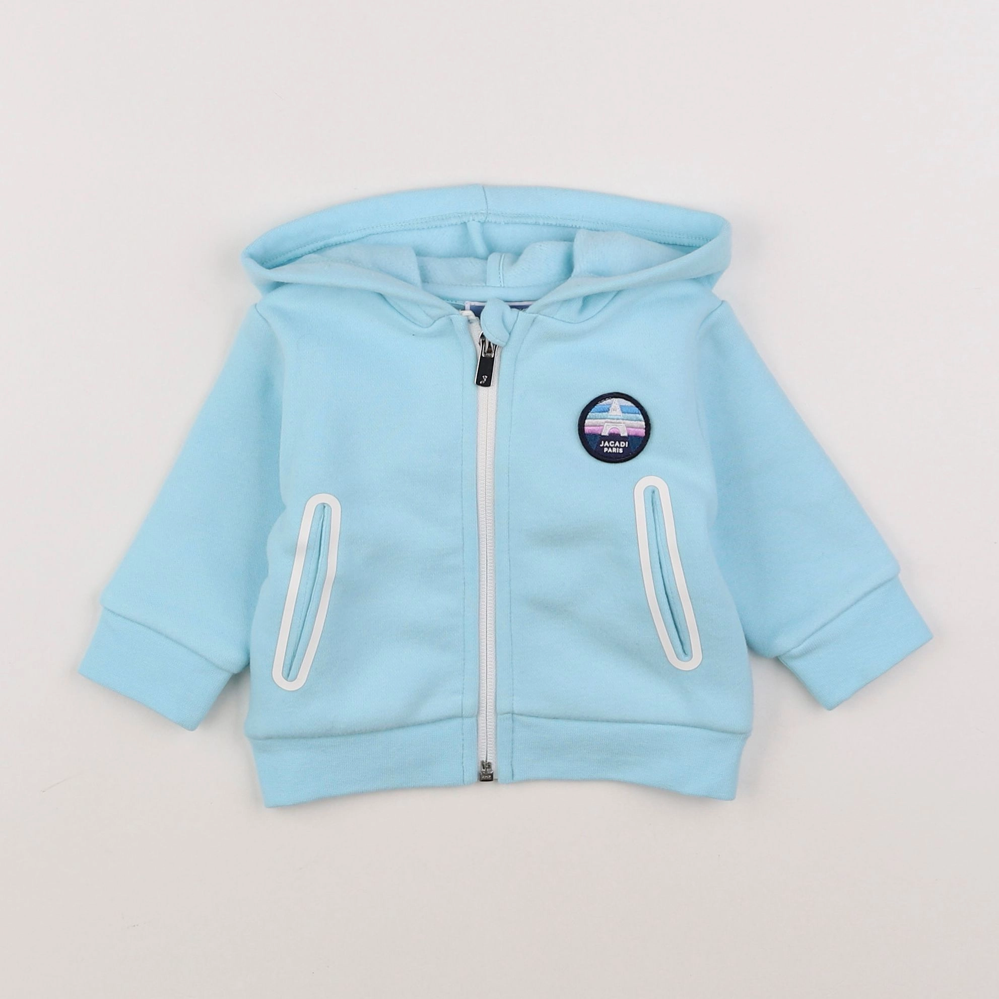 Jacadi - sweat bleu - 6 mois