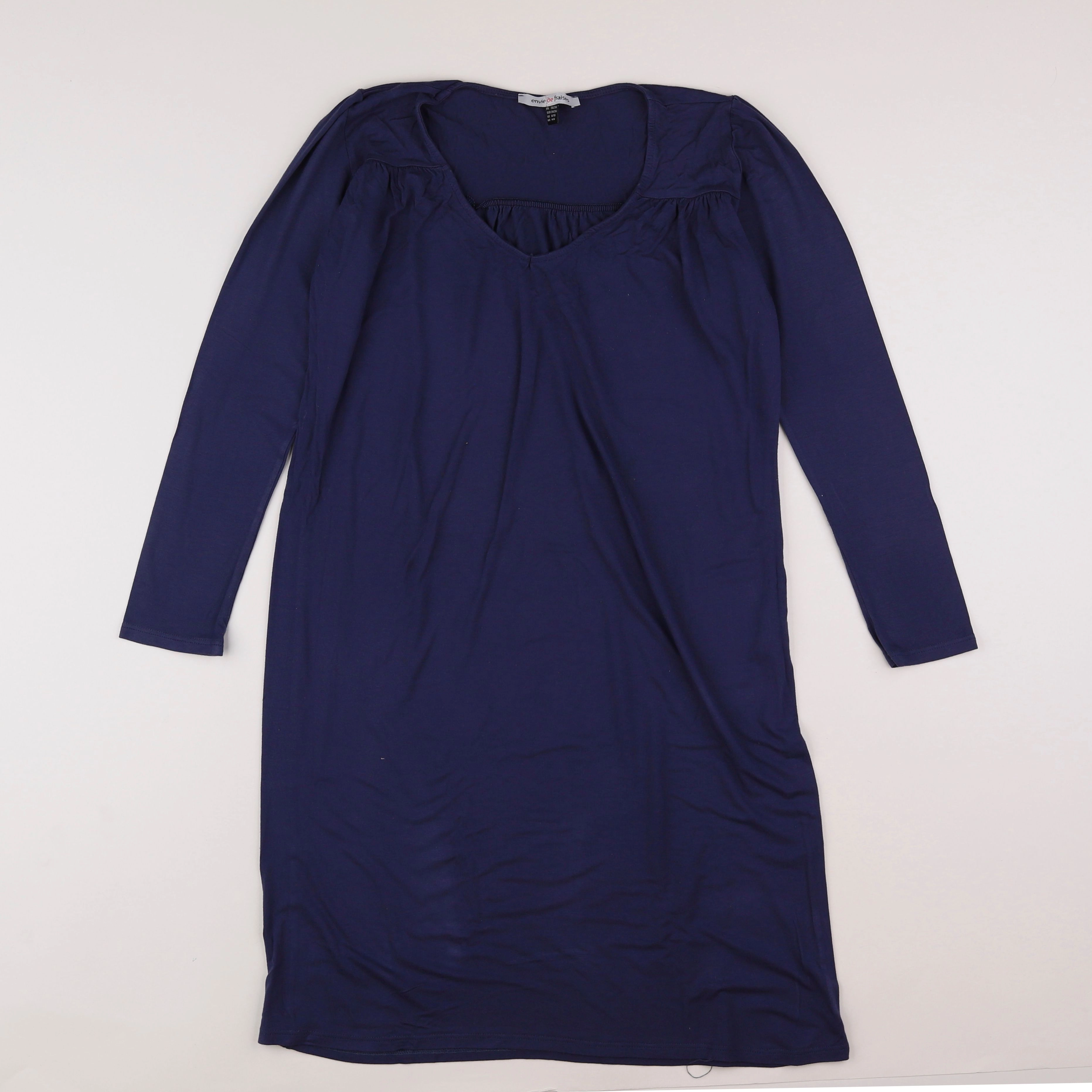 Envie de fraise - robe grossesse bleu - 36 à 38