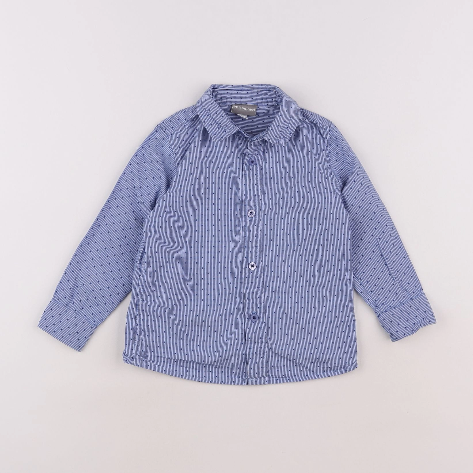 Vertbaudet - chemise bleu - 3 ans