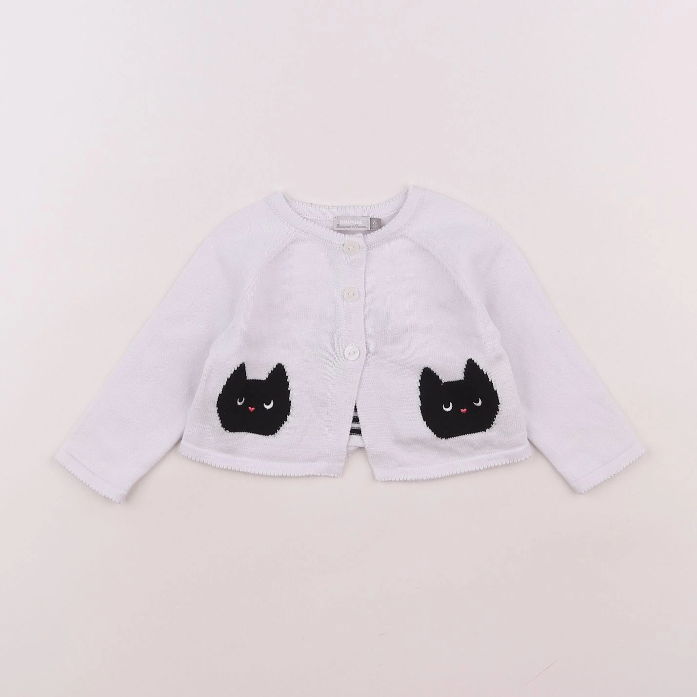 Catimini - pull blanc - 6 mois