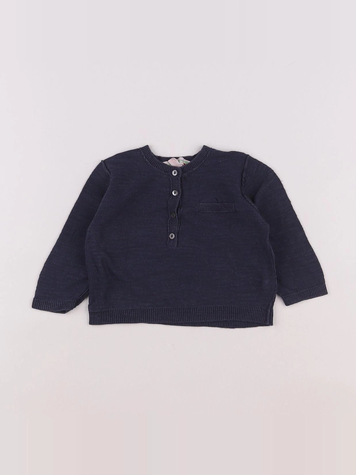 Bonpoint - gilet bleu - 6 mois