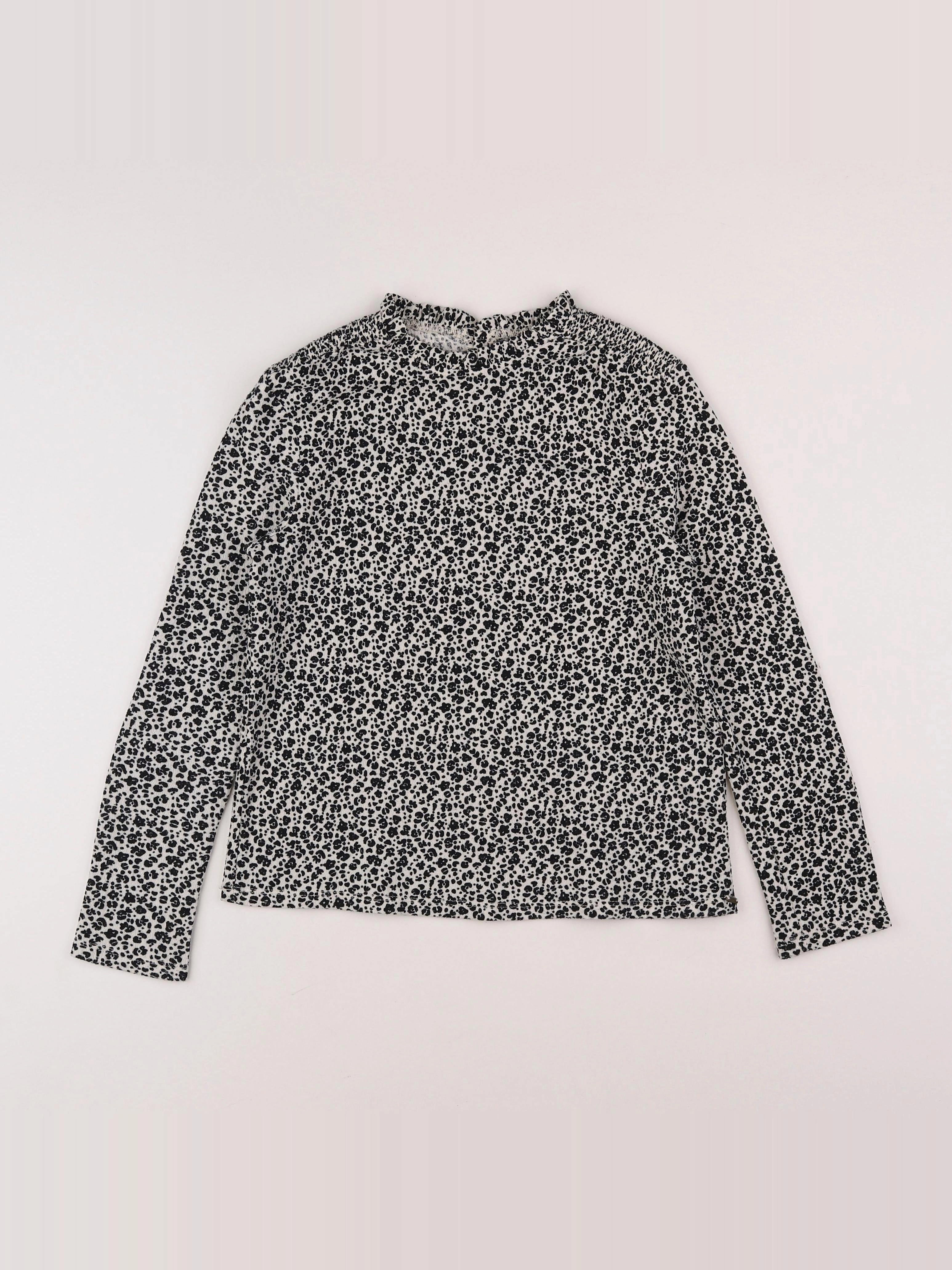 IKKS - blouse noir, blanc - 10 ans
