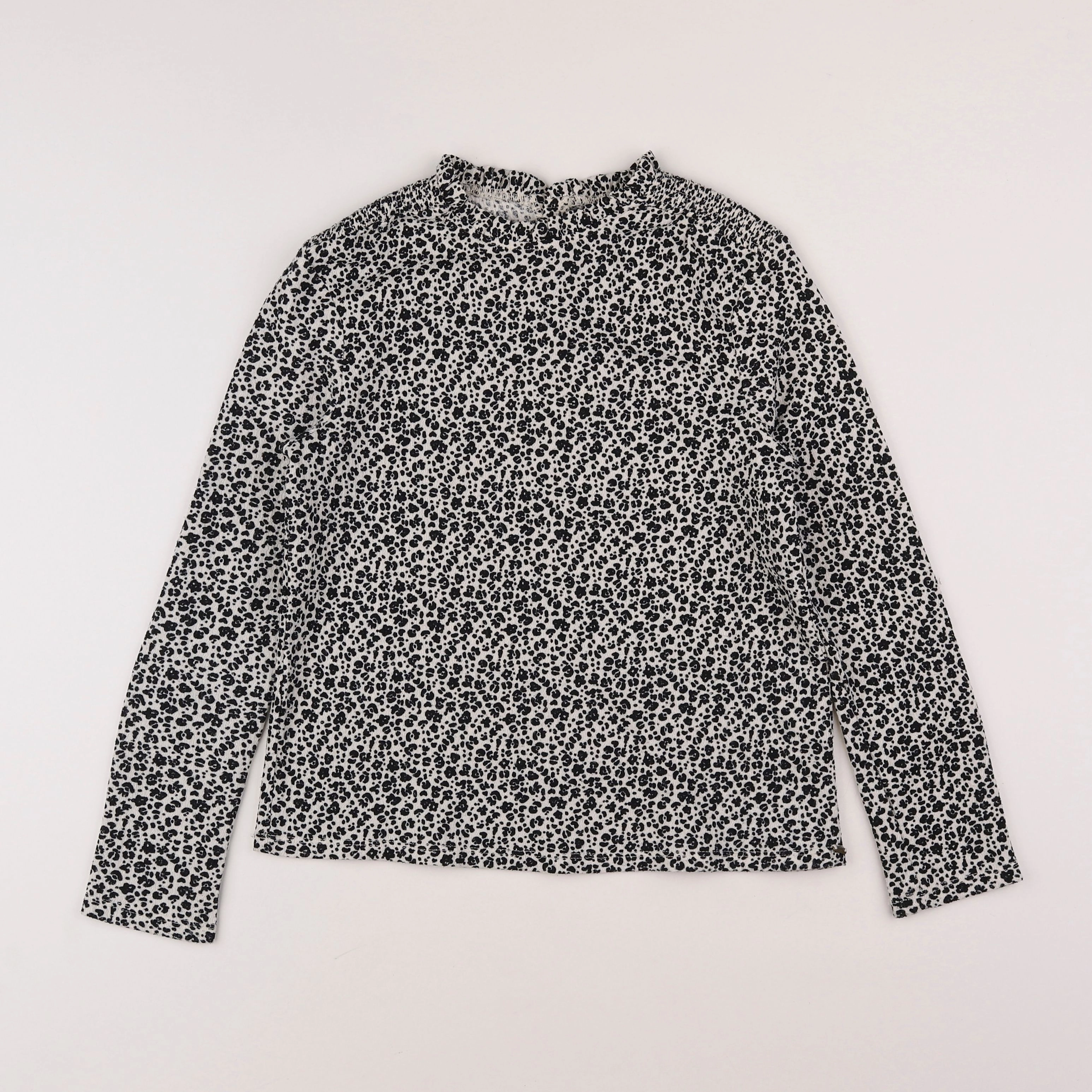 IKKS - blouse noir, blanc - 10 ans