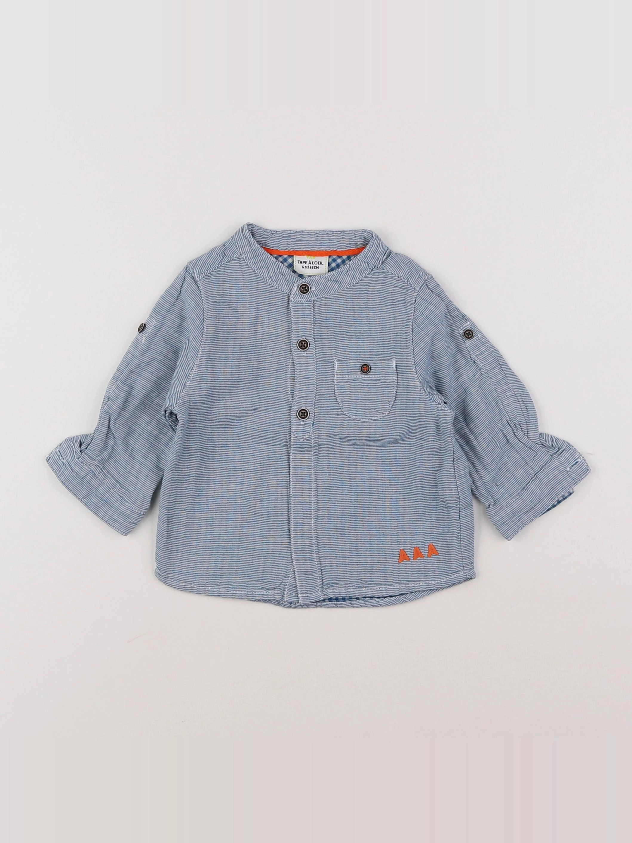 Tape à l'oeil - chemise bleu - 6 mois