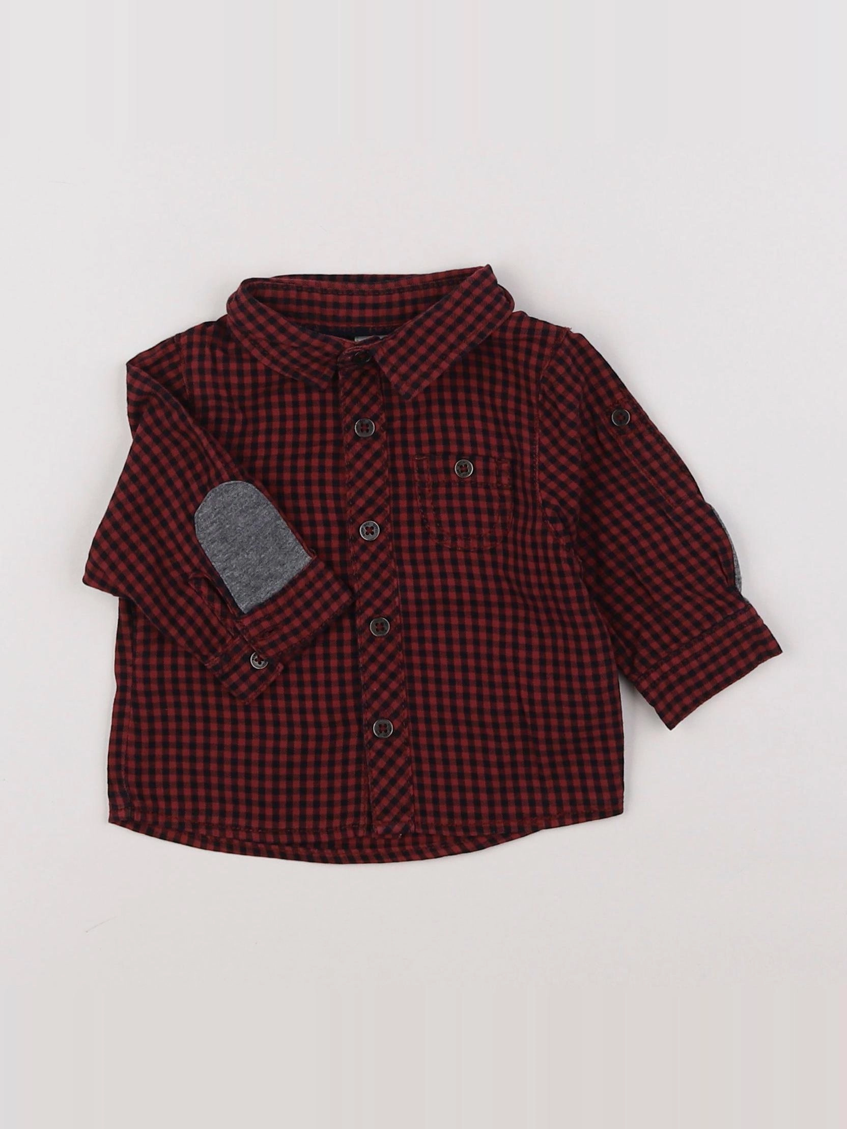 Tape à l'oeil - chemise rouge - 3 mois