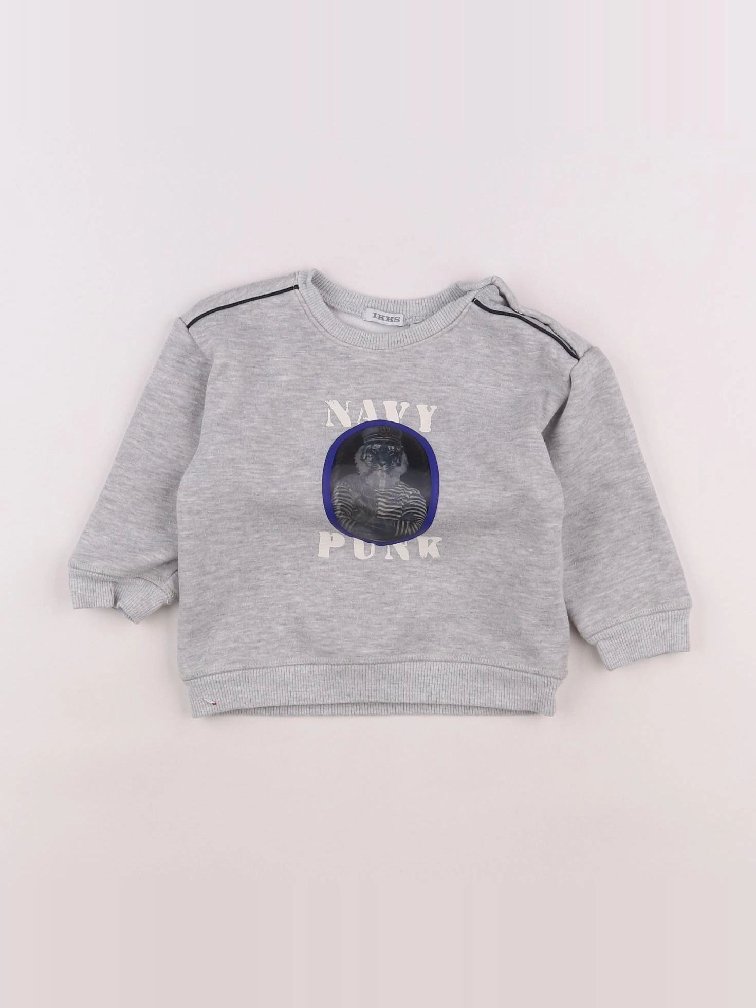 IKKS - sweat gris - 18 mois