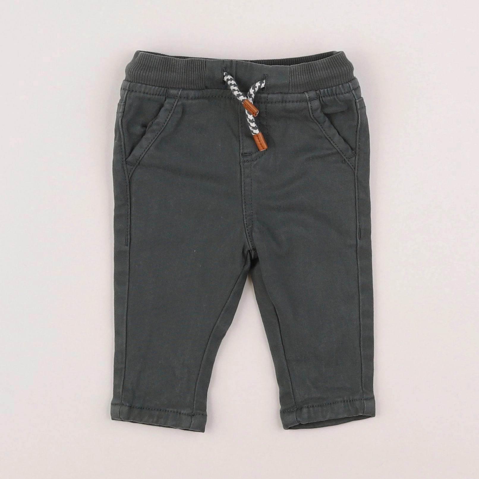 Vertbaudet - pantalon vert - 3 mois