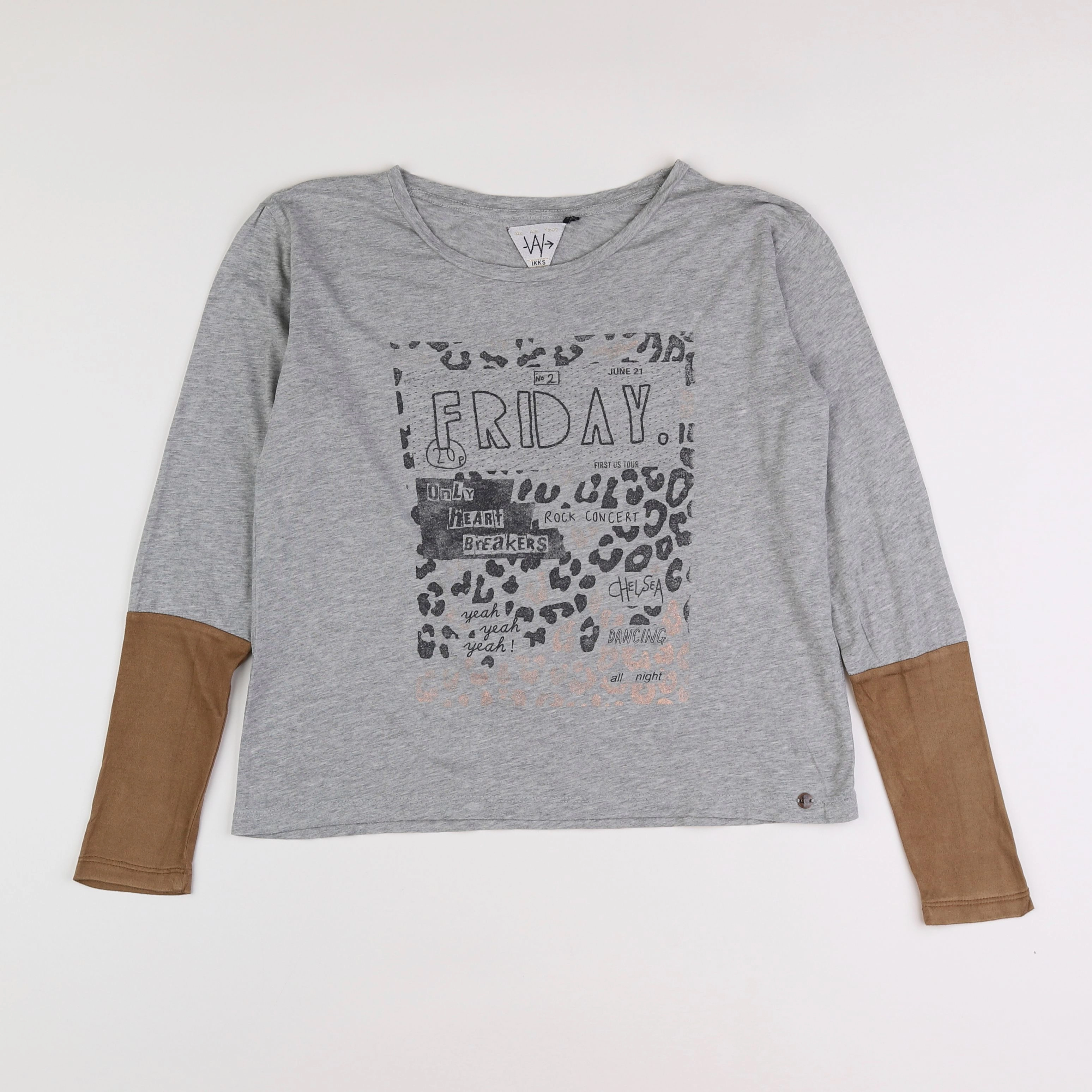 IKKS - tee-shirt gris - 14 ans