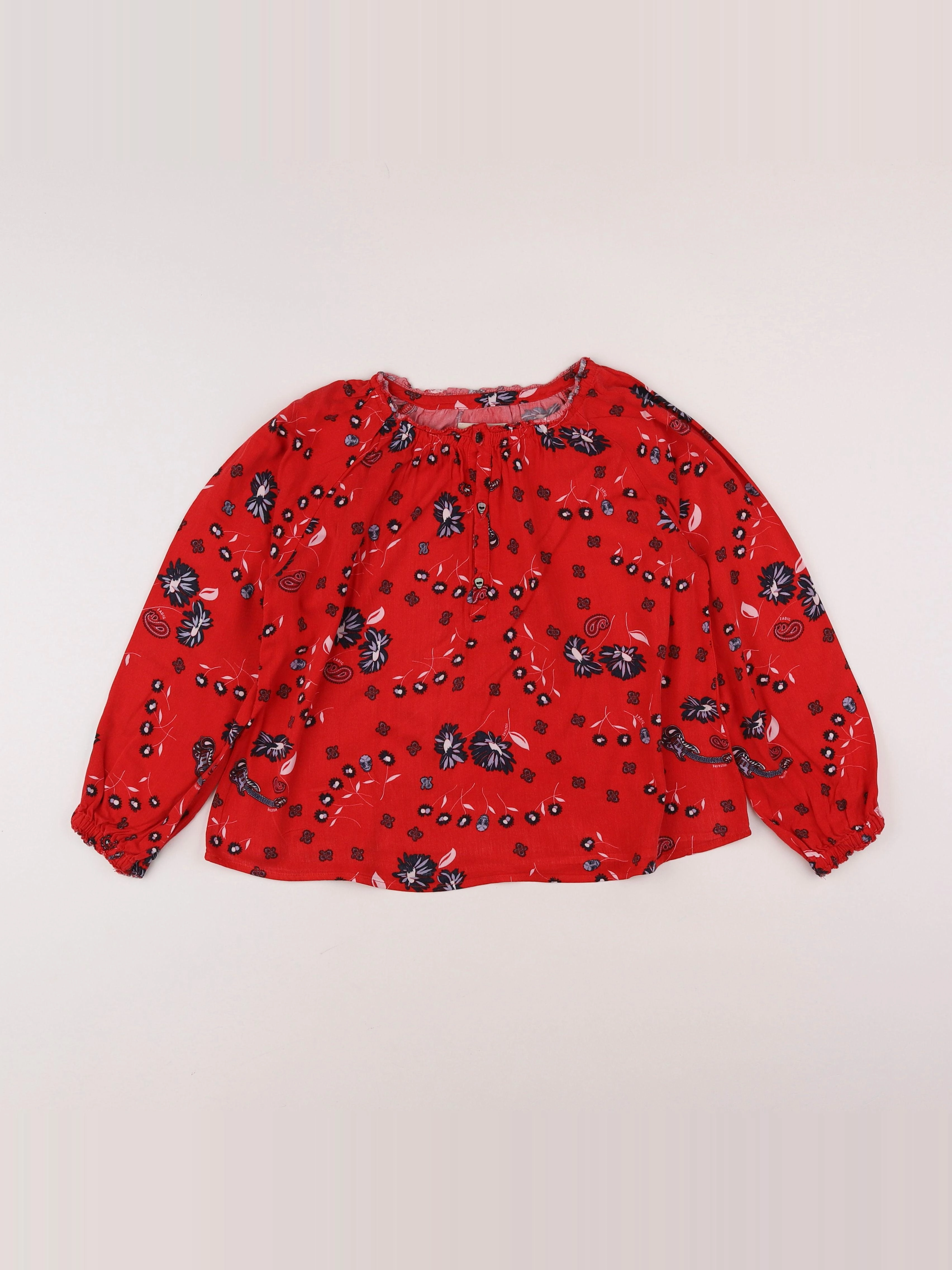 Zadig & Voltaire - blouse rouge - 8 ans