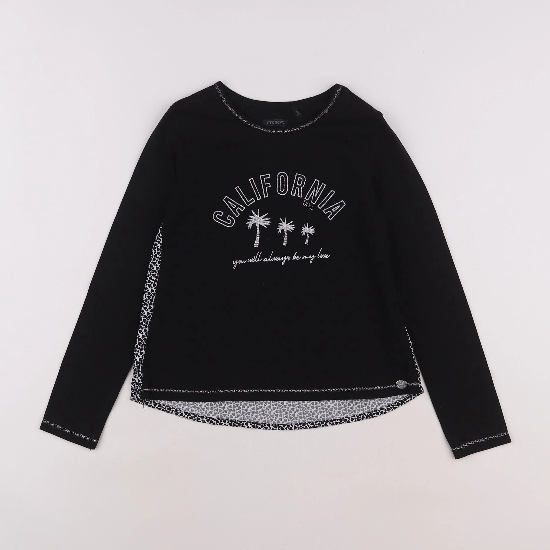 IKKS - tee-shirt noir - 8 ans