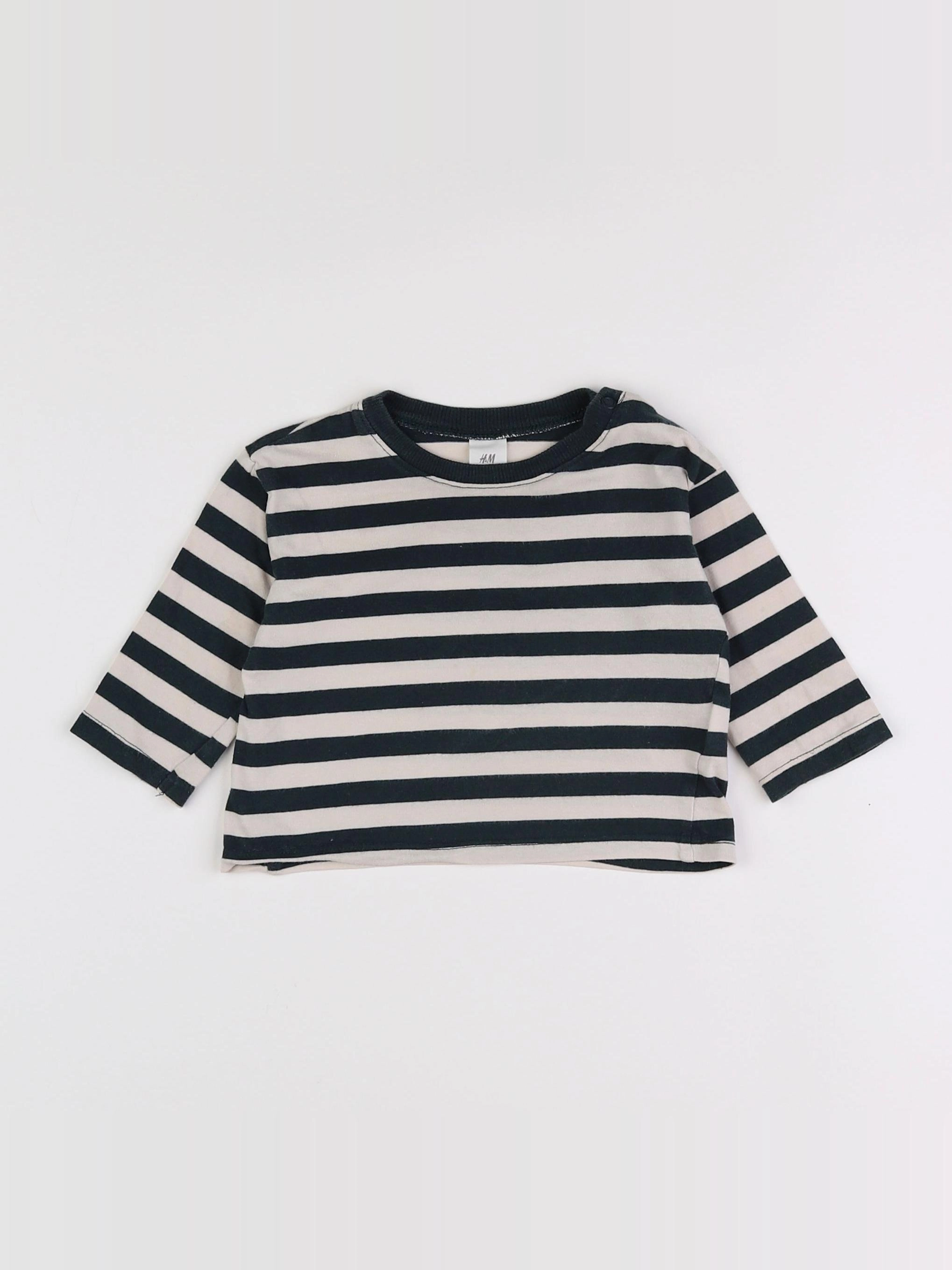 H&M - tee-shirt vert - 4/6 mois