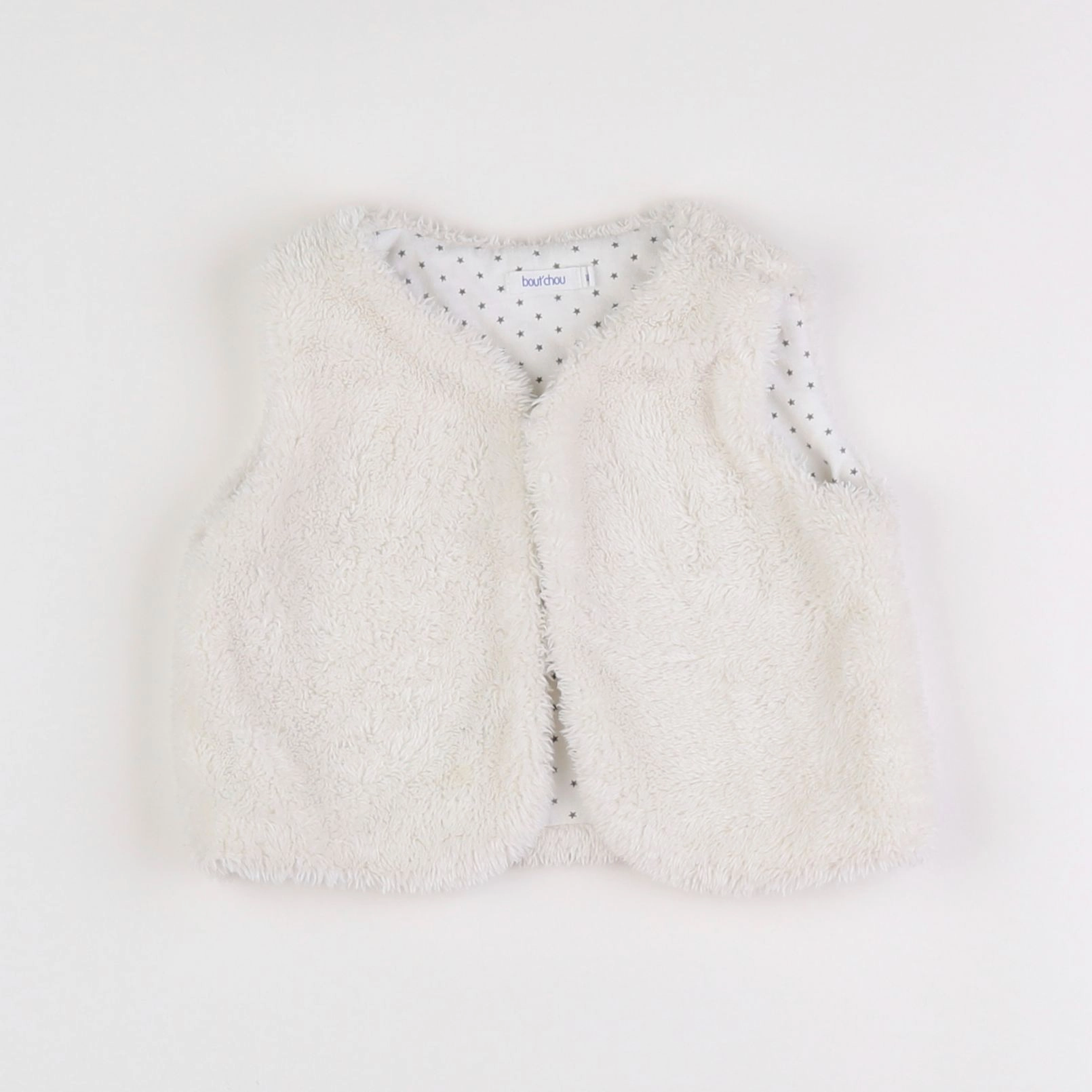 Boutchou - gilet blanc - 12 mois