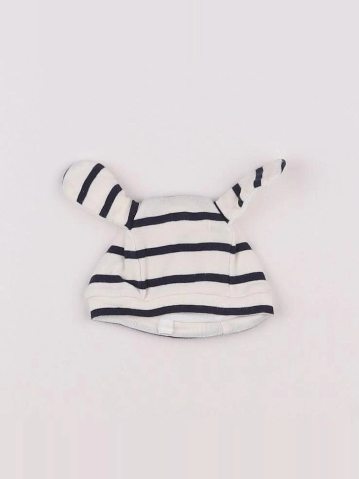 Petit Bateau - bonnet blanc, bleu - 1 mois