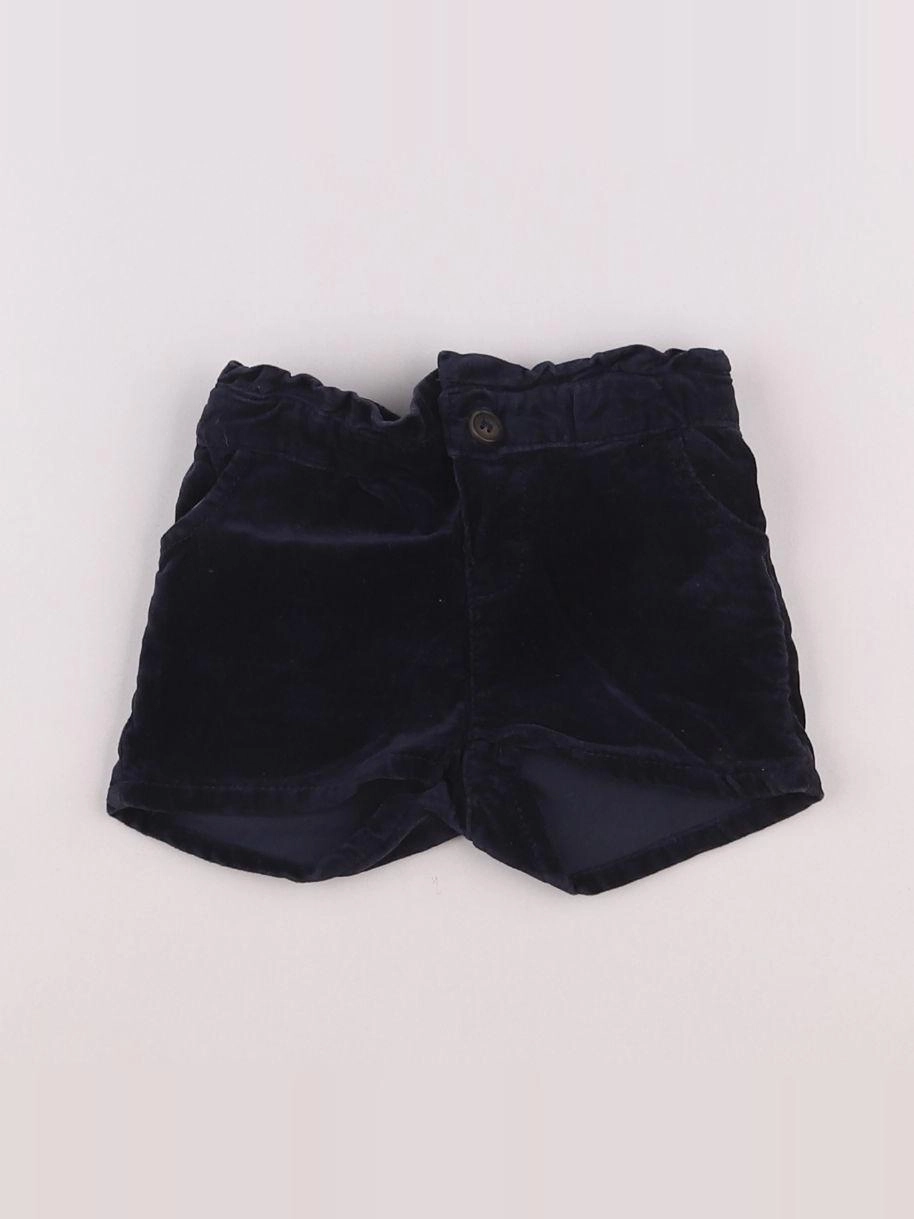 Boutchou - short bleu - 9 mois