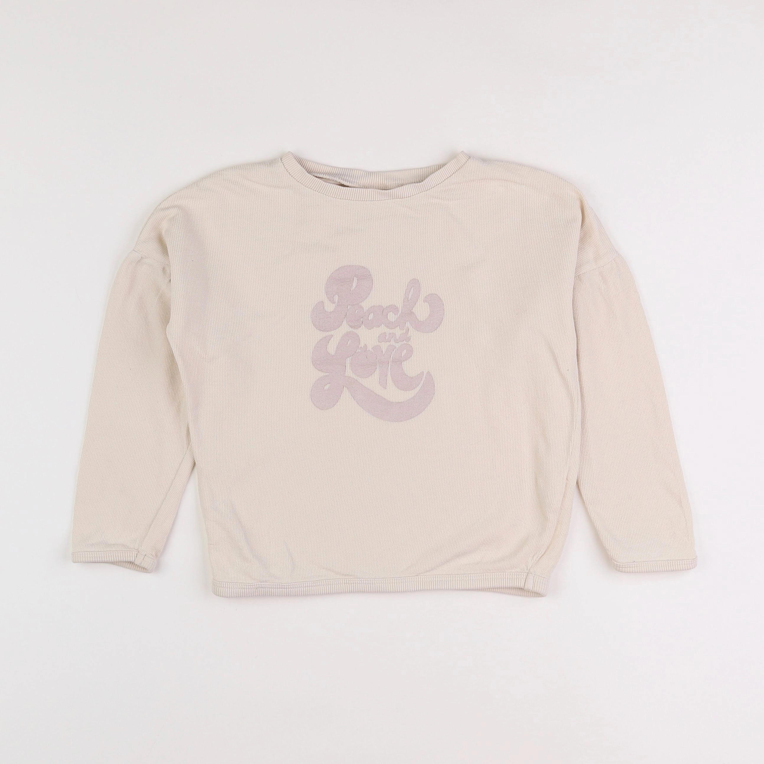 Tape à l'oeil - sweat beige, rose - 5 ans