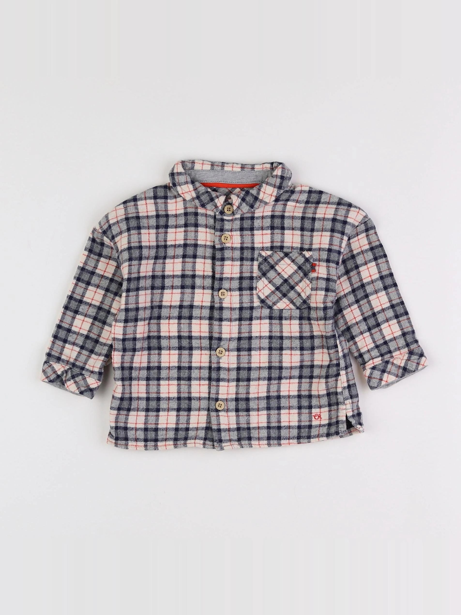 Cadet Rousselle - chemise bleu - 12 mois