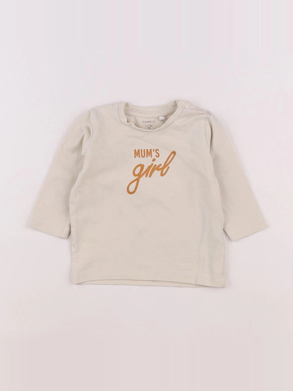 Name it - tee-shirt beige - 3 mois