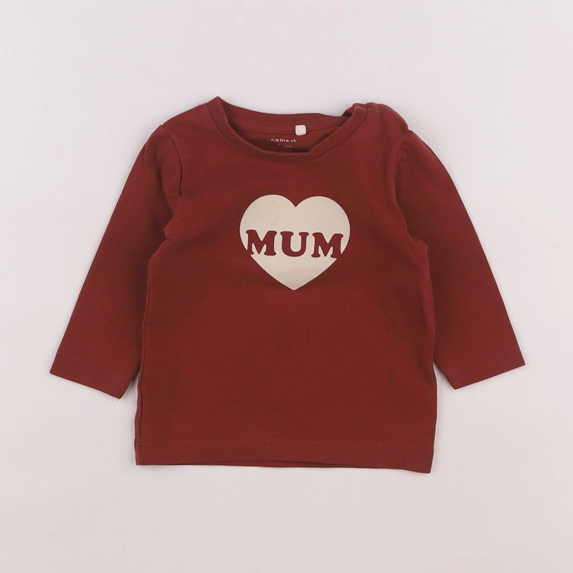 Name it - tee-shirt marron - 3 mois