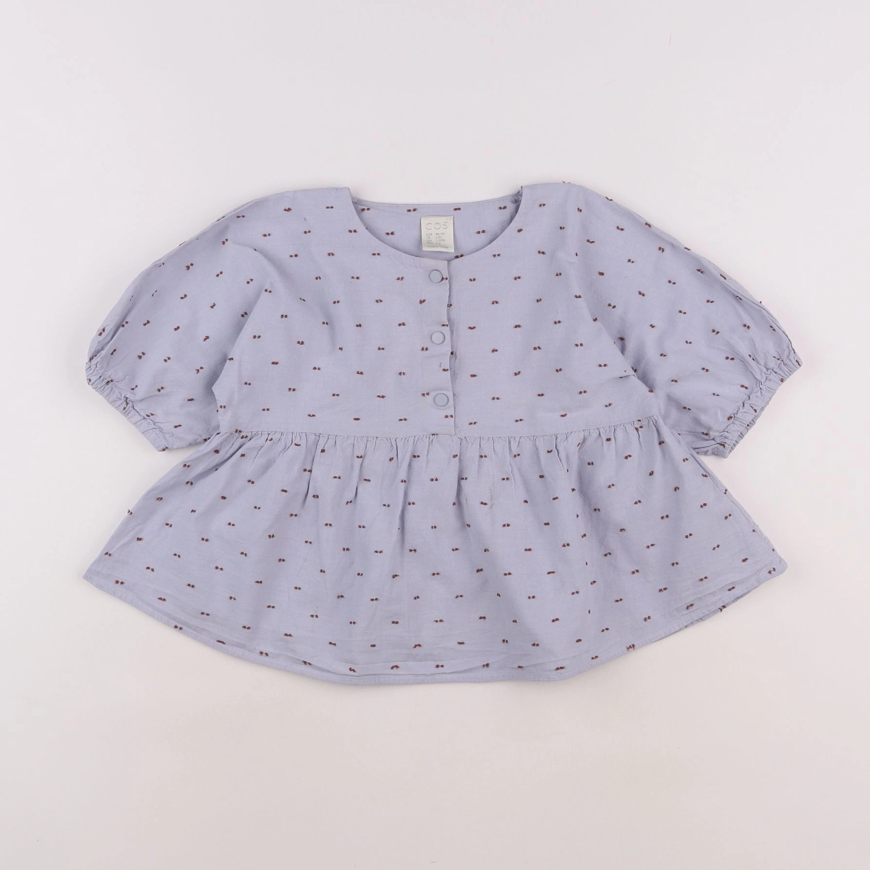 COS - blouse bleu - 2/4 ans