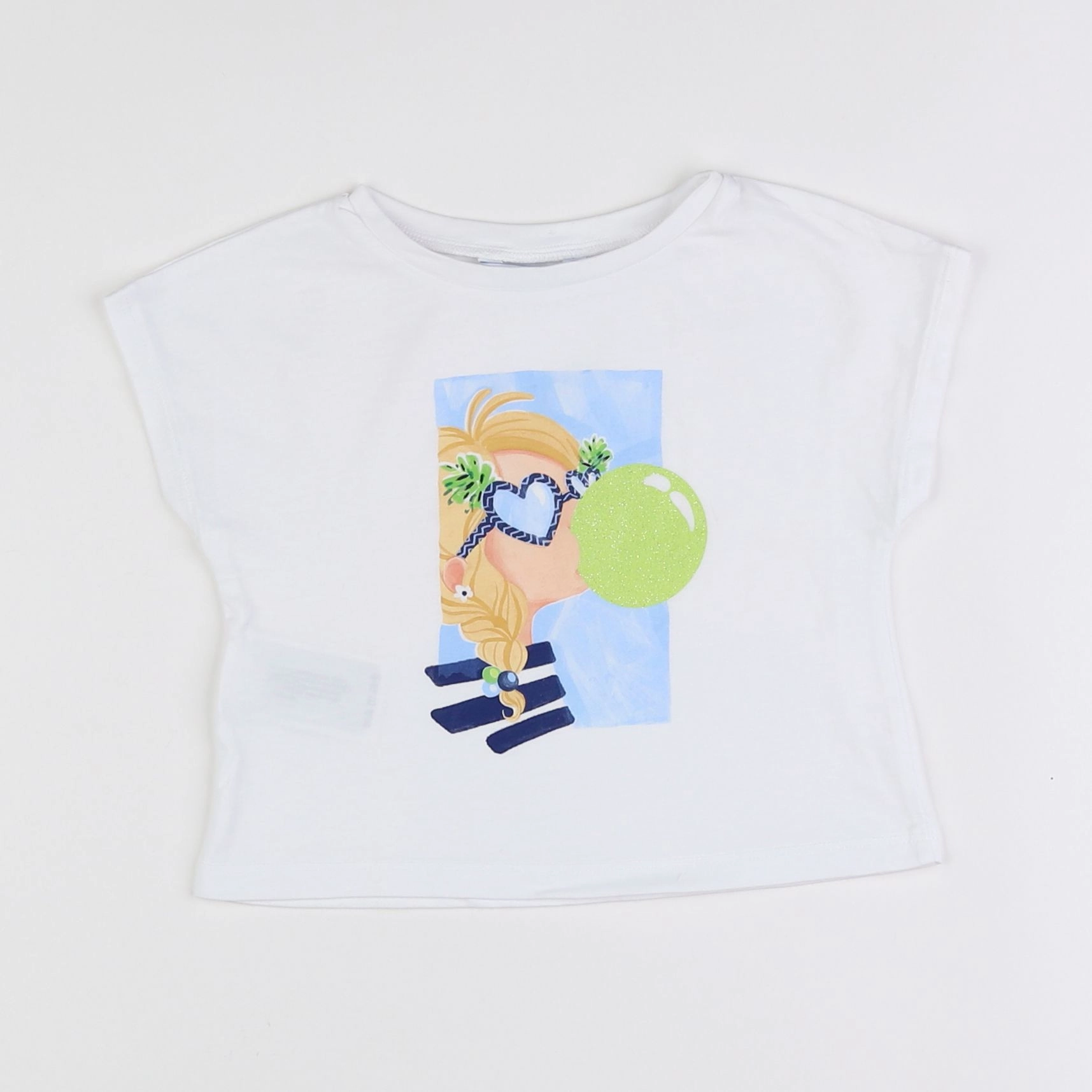 Mayoral - tee-shirt blanc - 5 ans