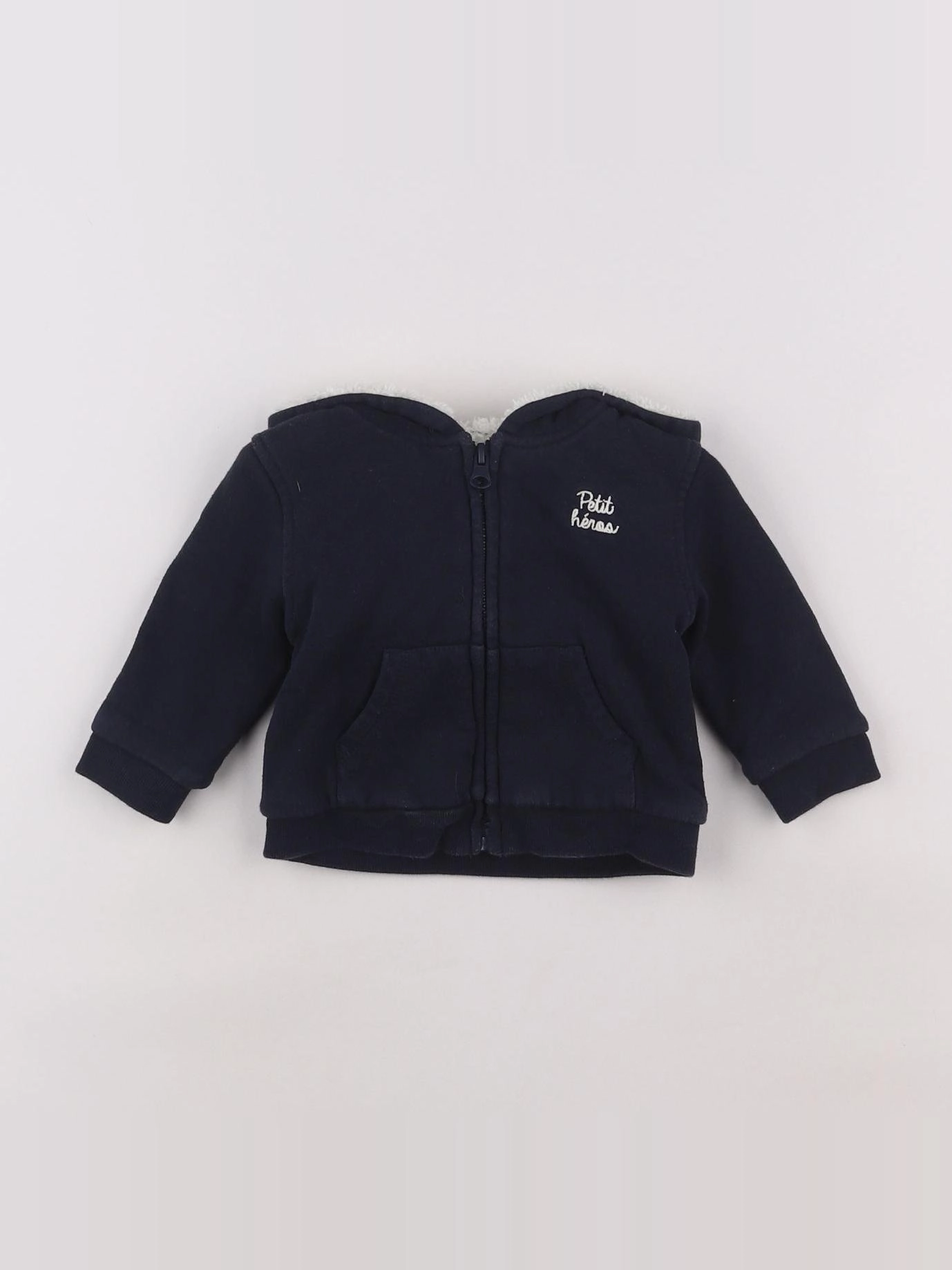 Boutchou - sweat bleu - 6 mois