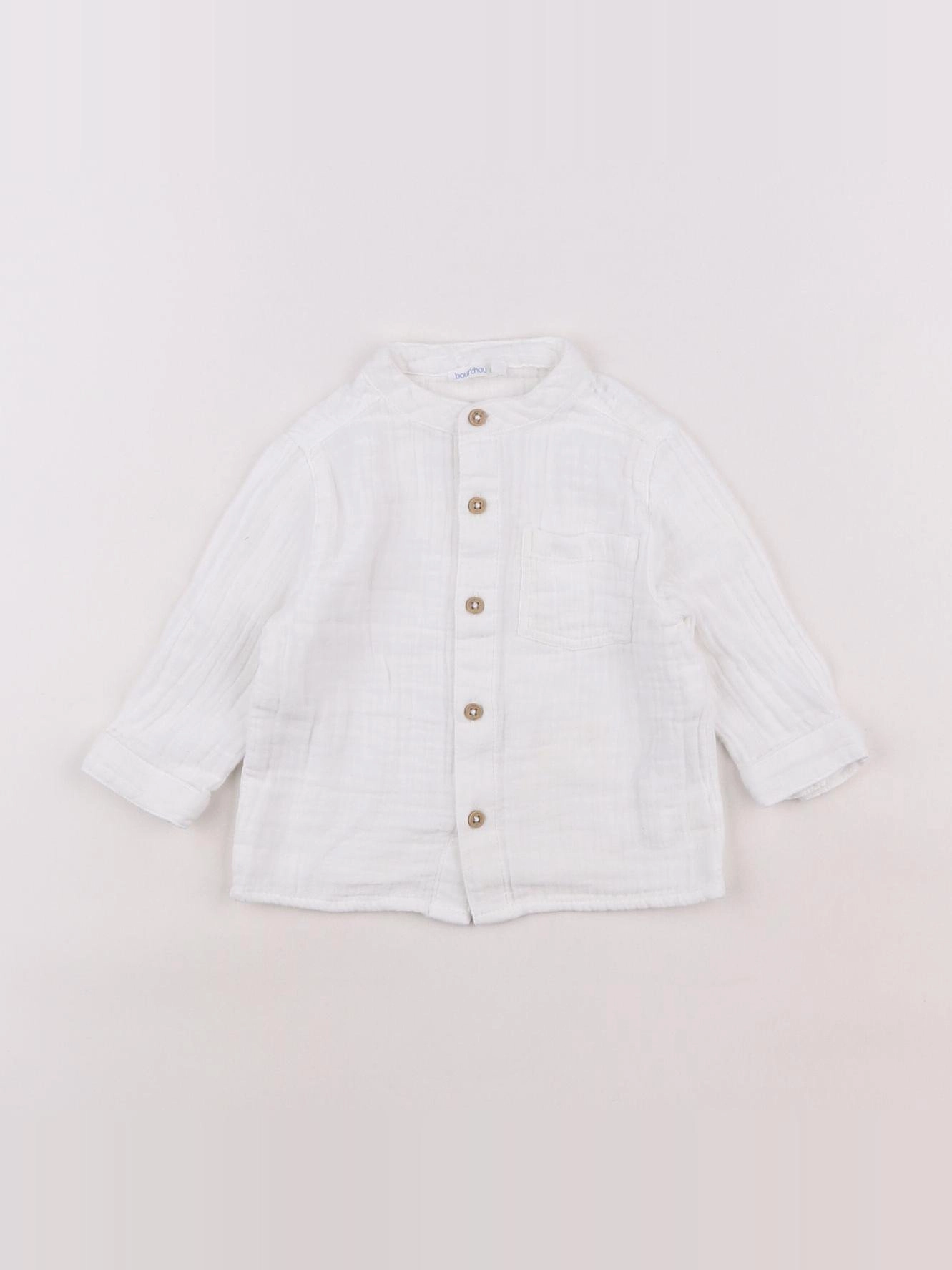 Boutchou - chemise blanc - 6 mois