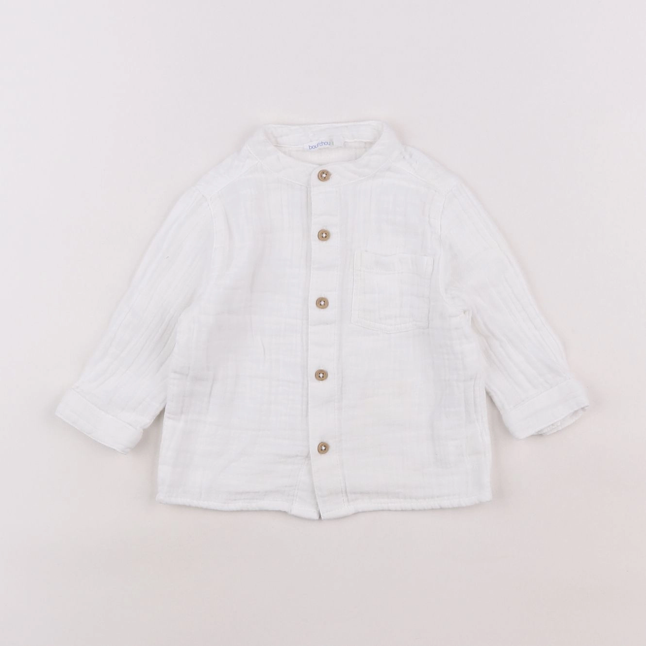 Boutchou - chemise blanc - 6 mois
