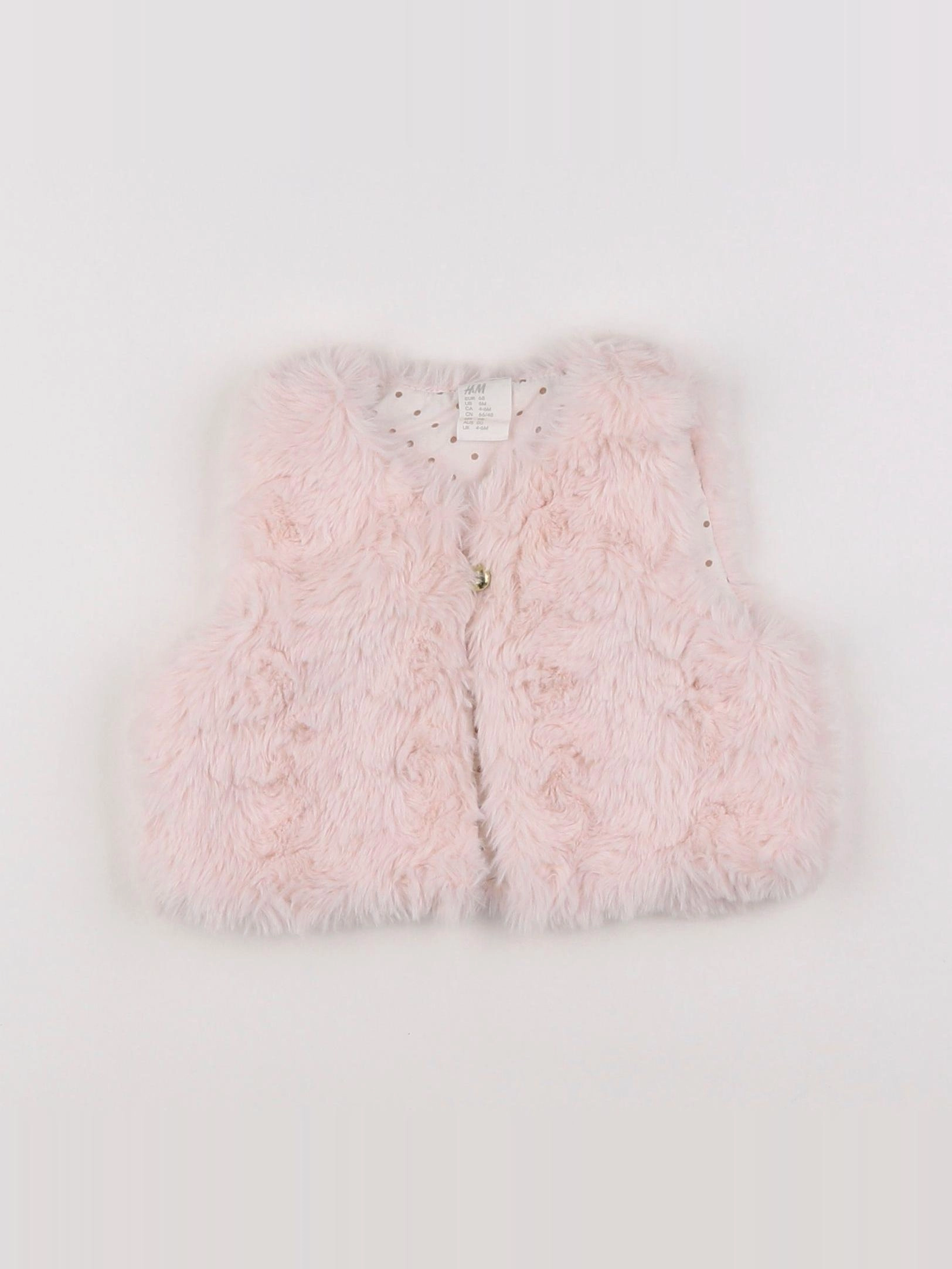 H&M - gilet rose - 3/6 mois