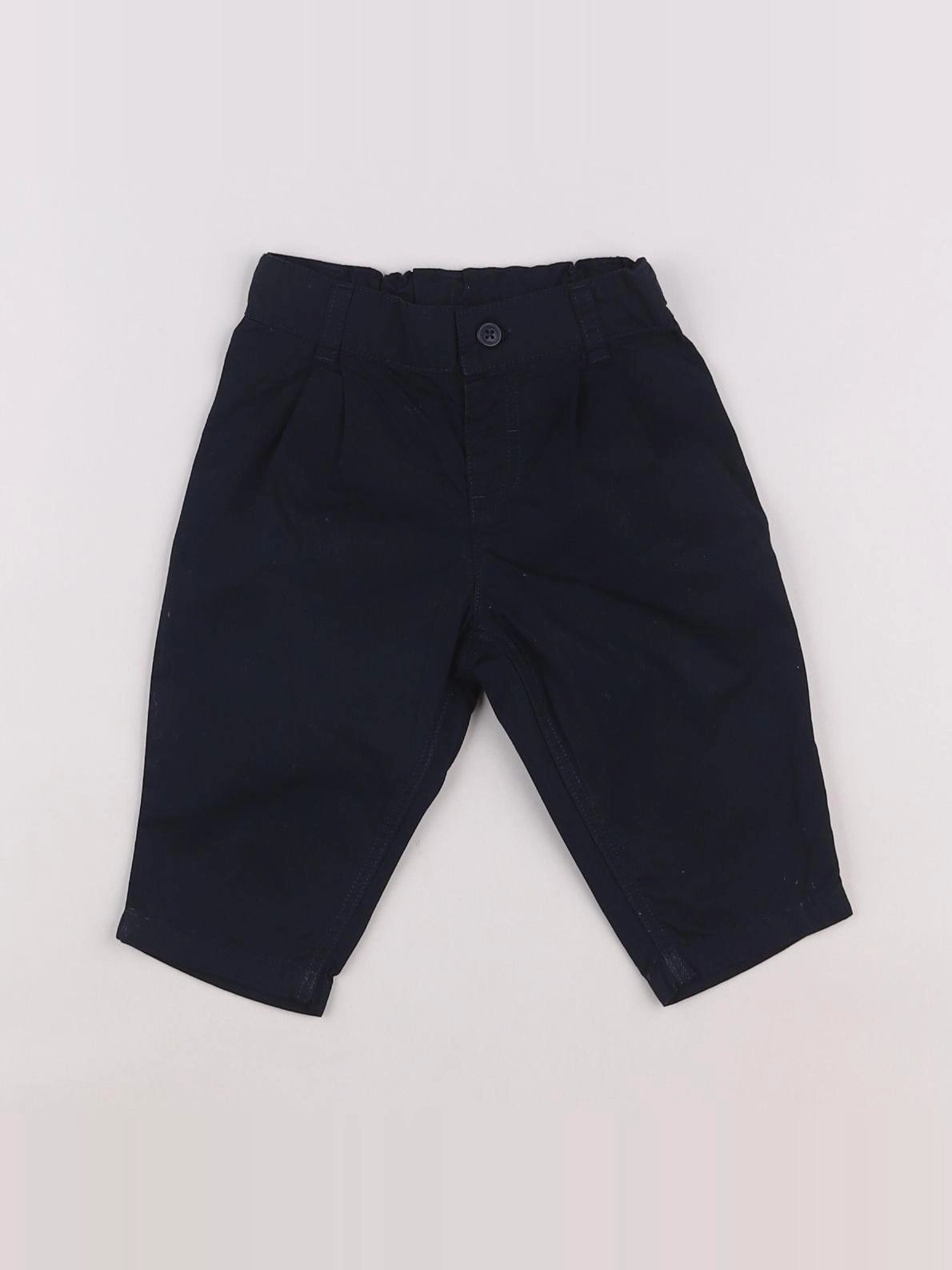 Petit Bateau - pantalon bleu - 6 mois