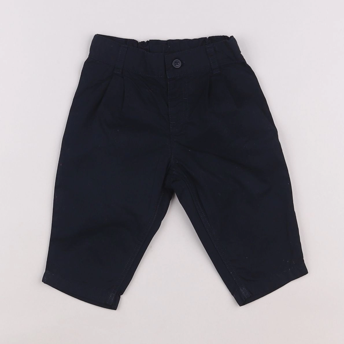 Petit Bateau - pantalon bleu - 6 mois