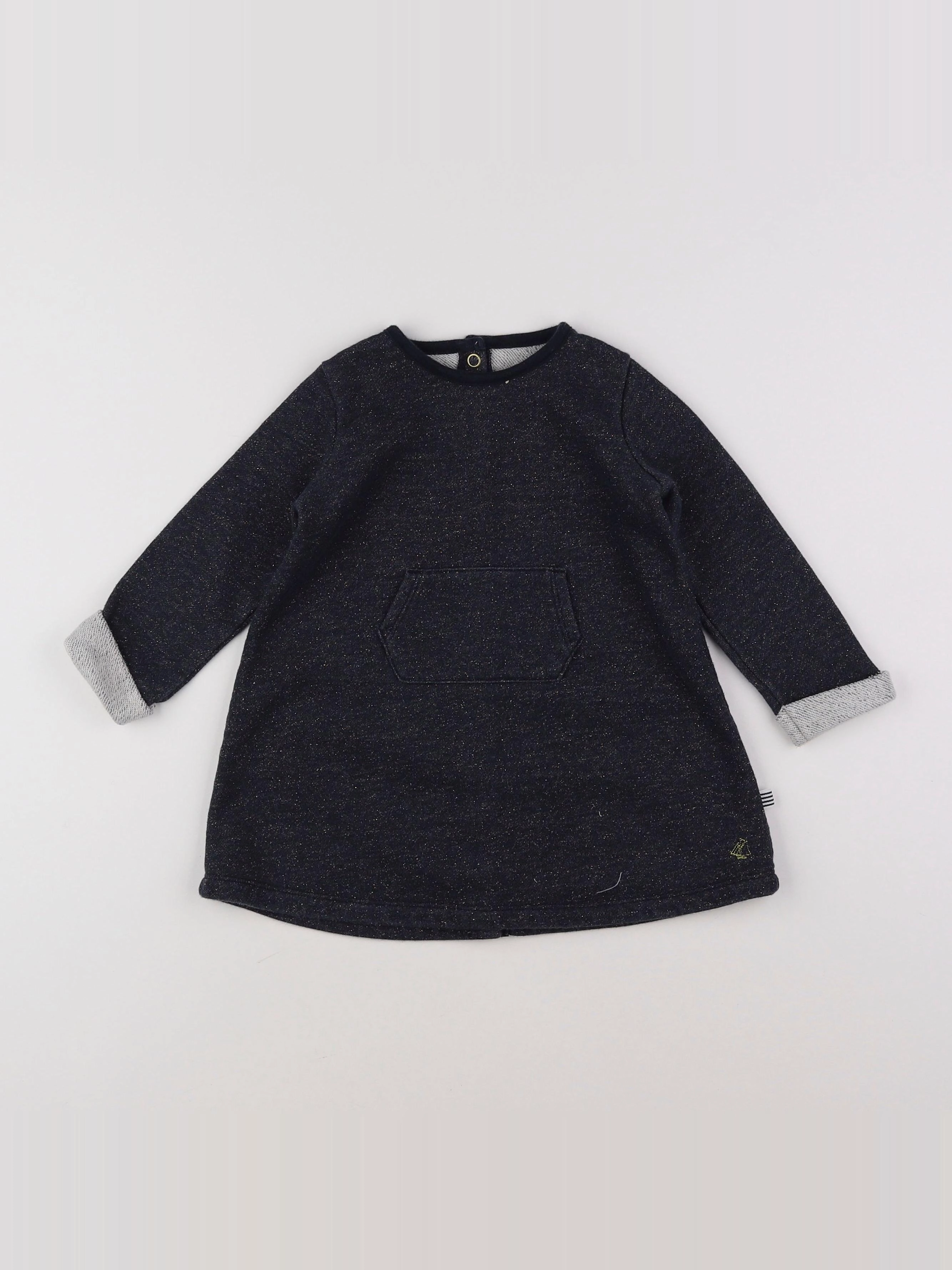 Petit Bateau - robe bleu - 18 mois
