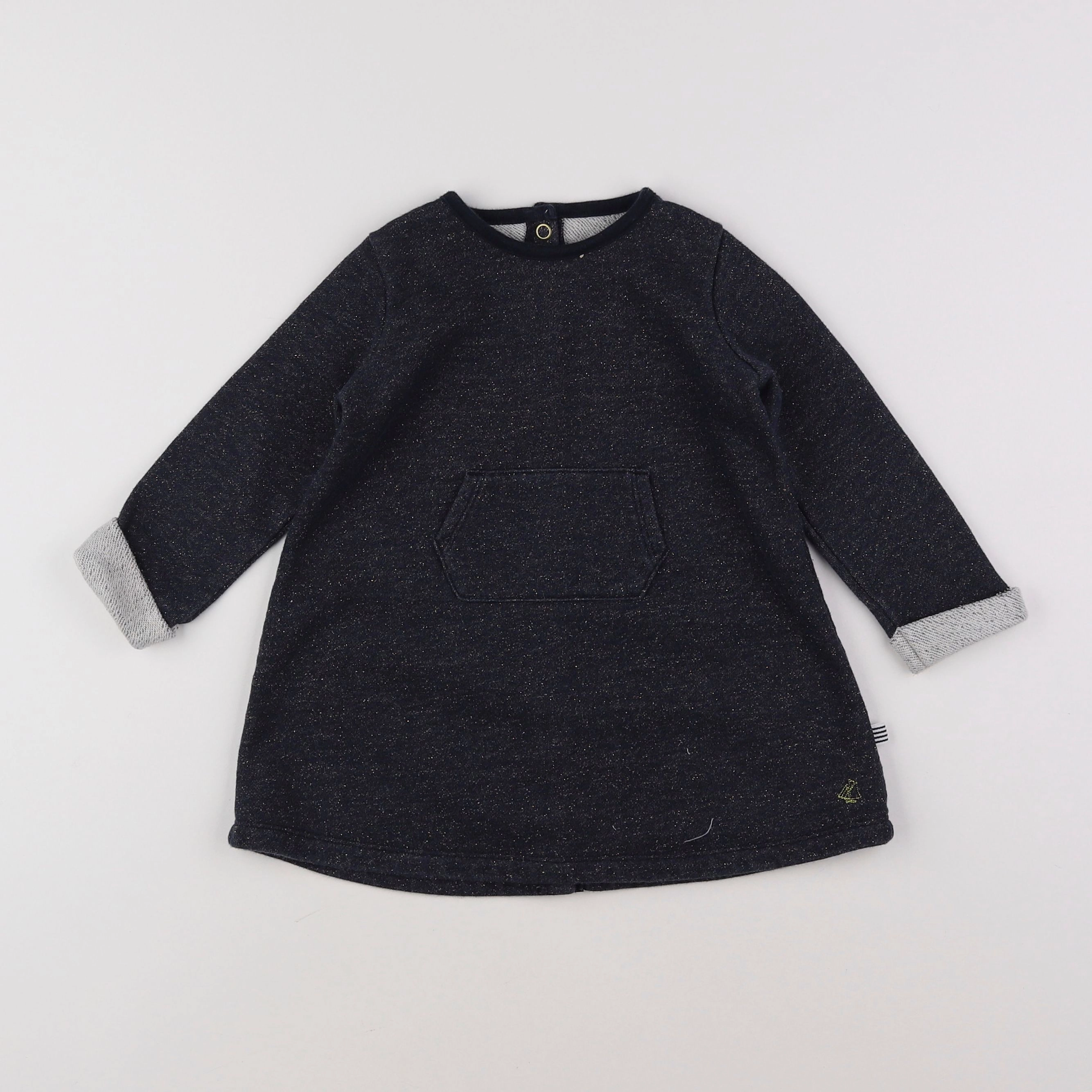 Petit Bateau - robe bleu - 18 mois