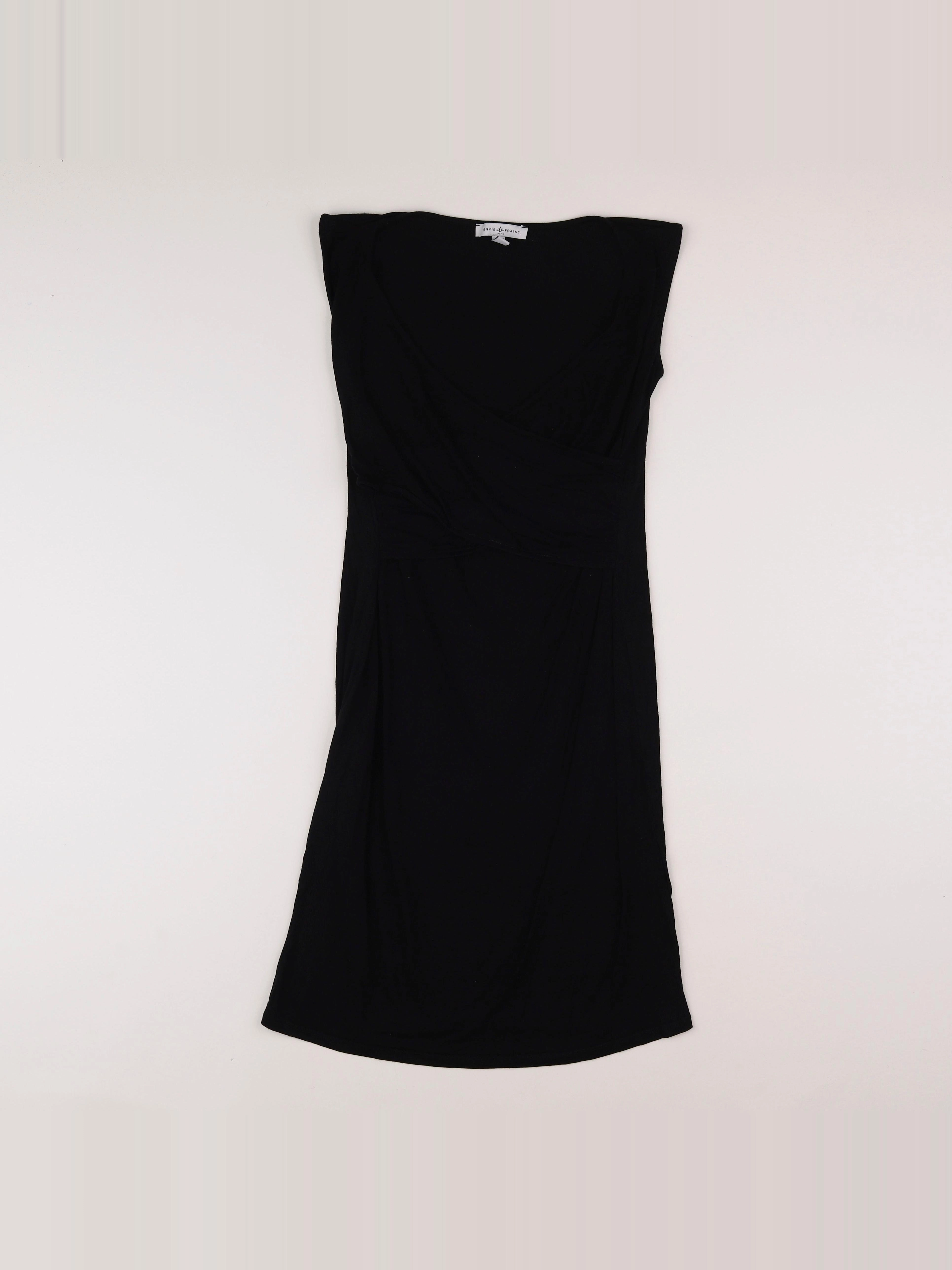Envie de fraise - robe grossesse, allaitement noir - 34 à 36