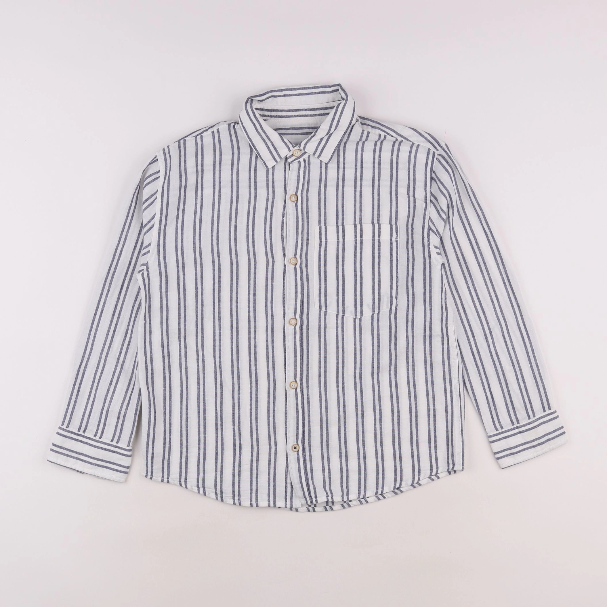 Zara - chemise blanc, bleu - 8 ans
