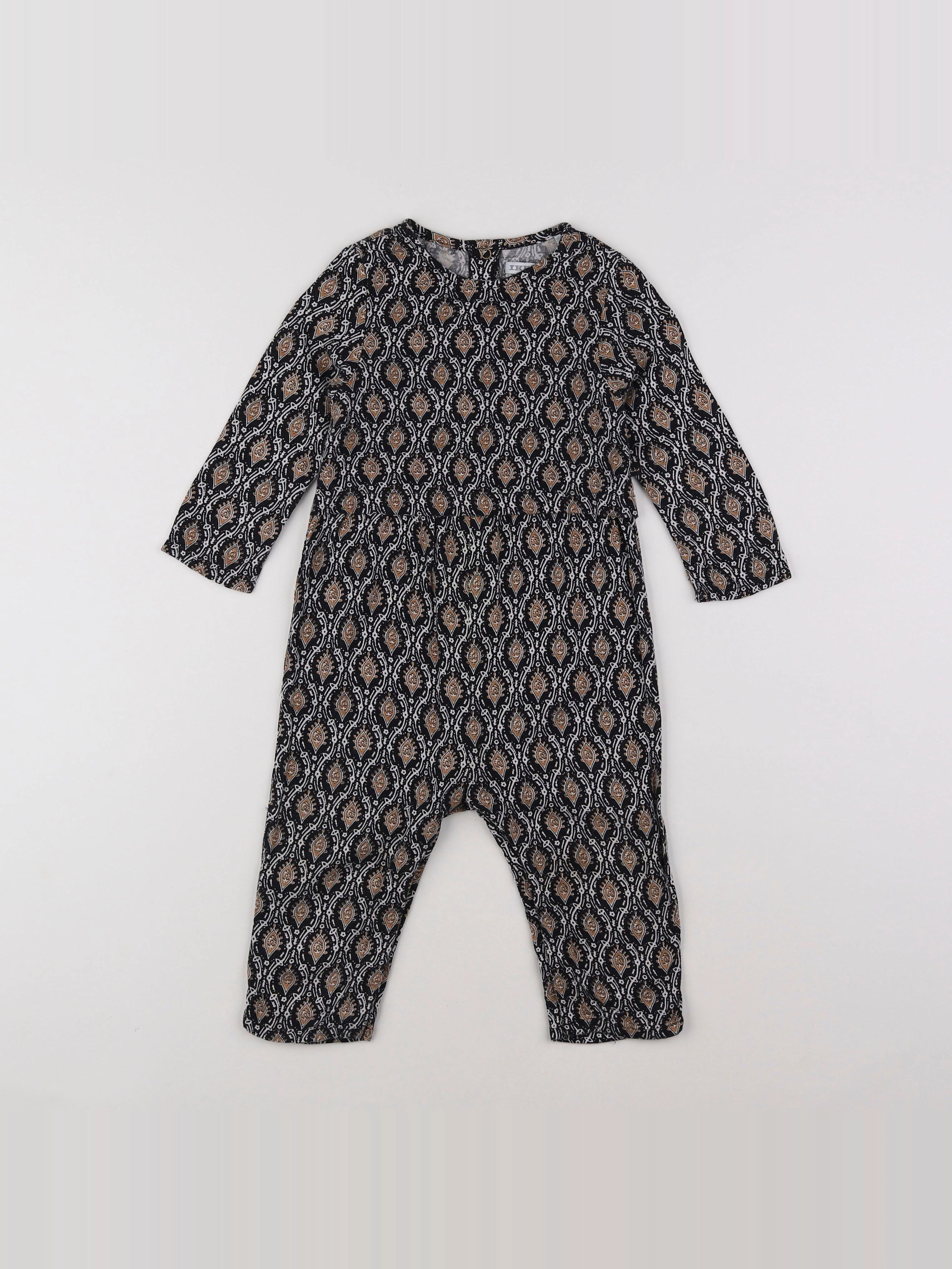 IKKS - combinaison marron, noir - 18 mois