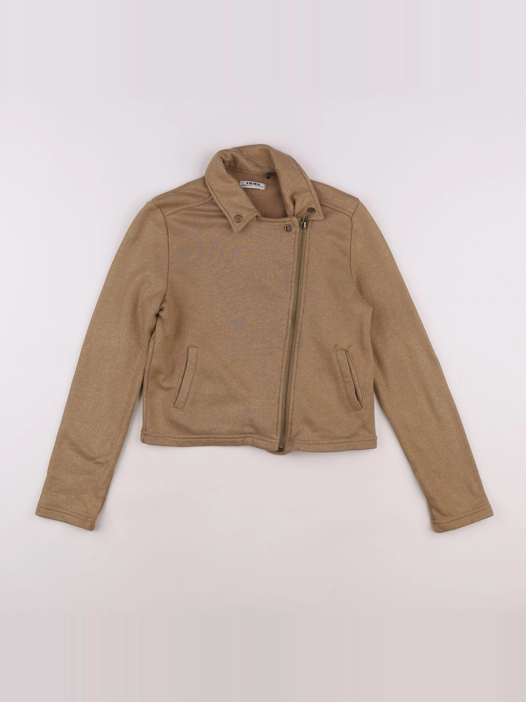 IKKS - veste marron, or - 10 ans