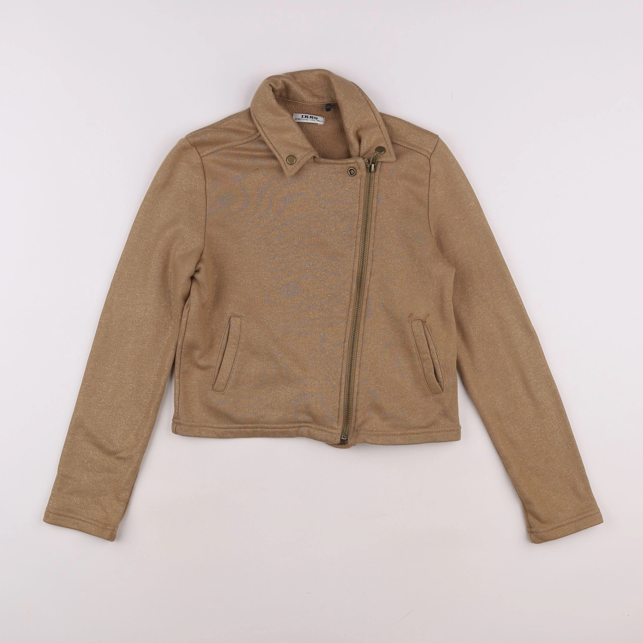 IKKS - veste marron, or - 10 ans