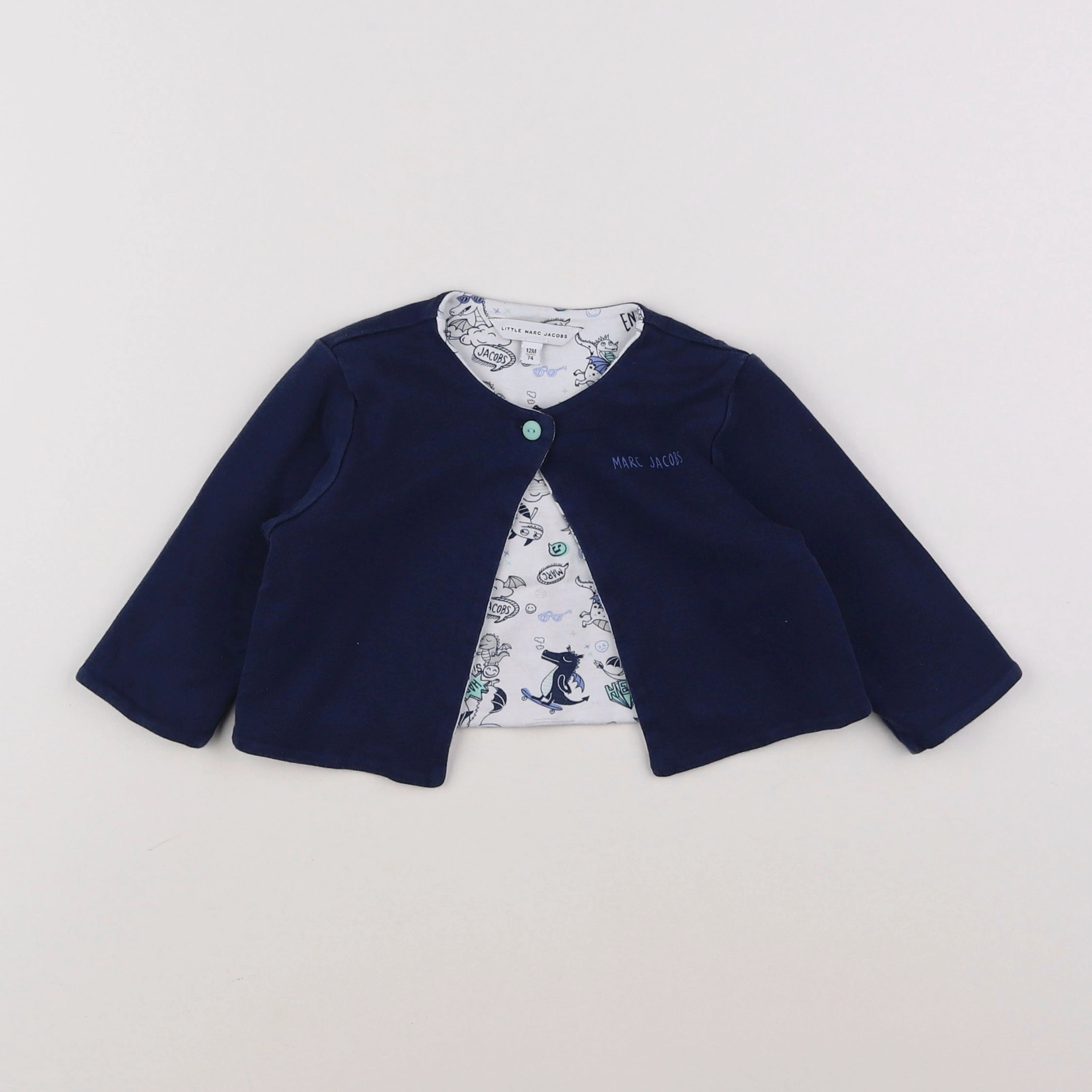 Little marc jacobs - sweat bleu - 12 mois