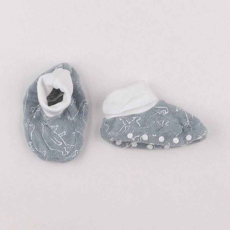 Petit Bateau - chaussons bleu - pointure 24