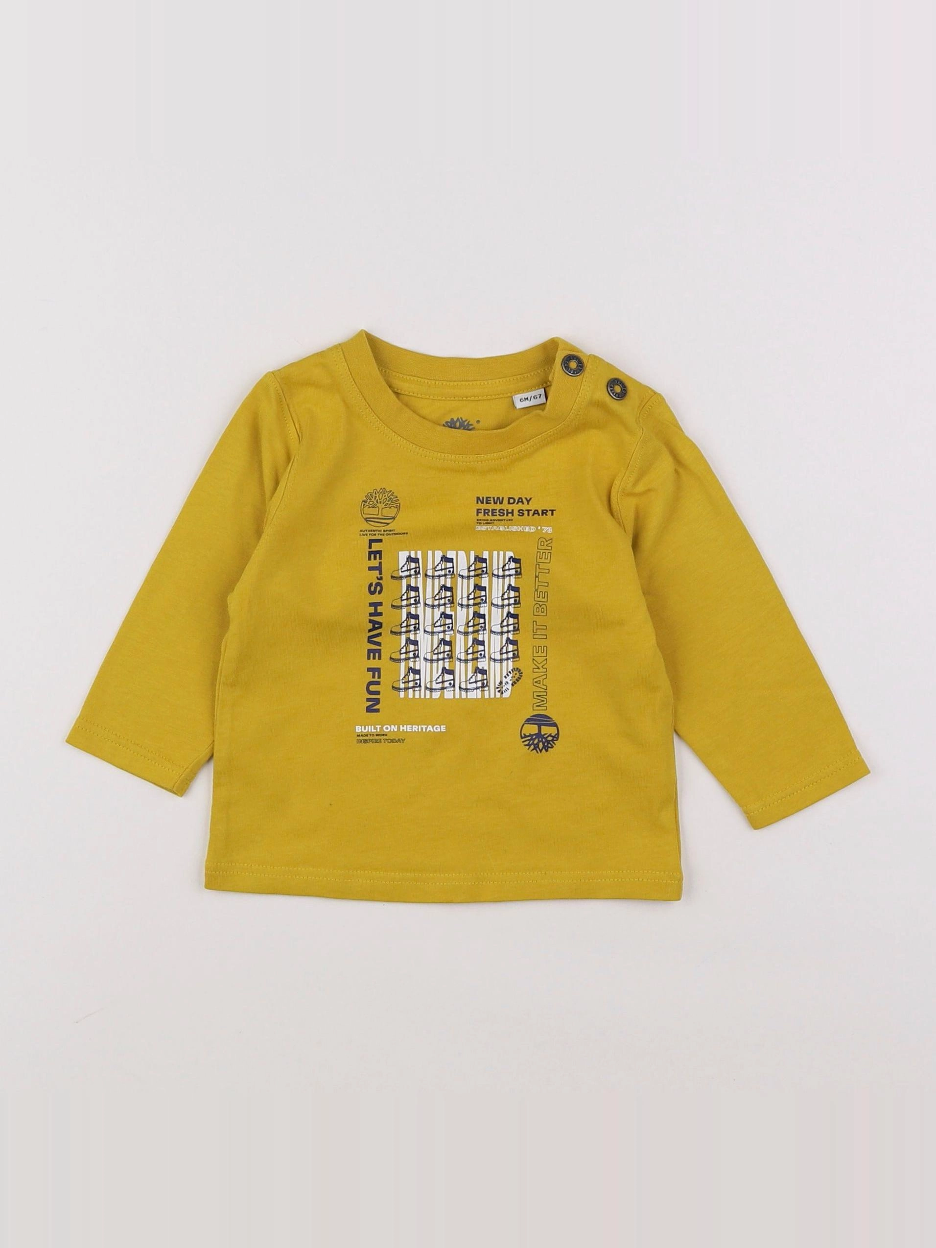 Timberland - tee-shirt jaune - 6 mois