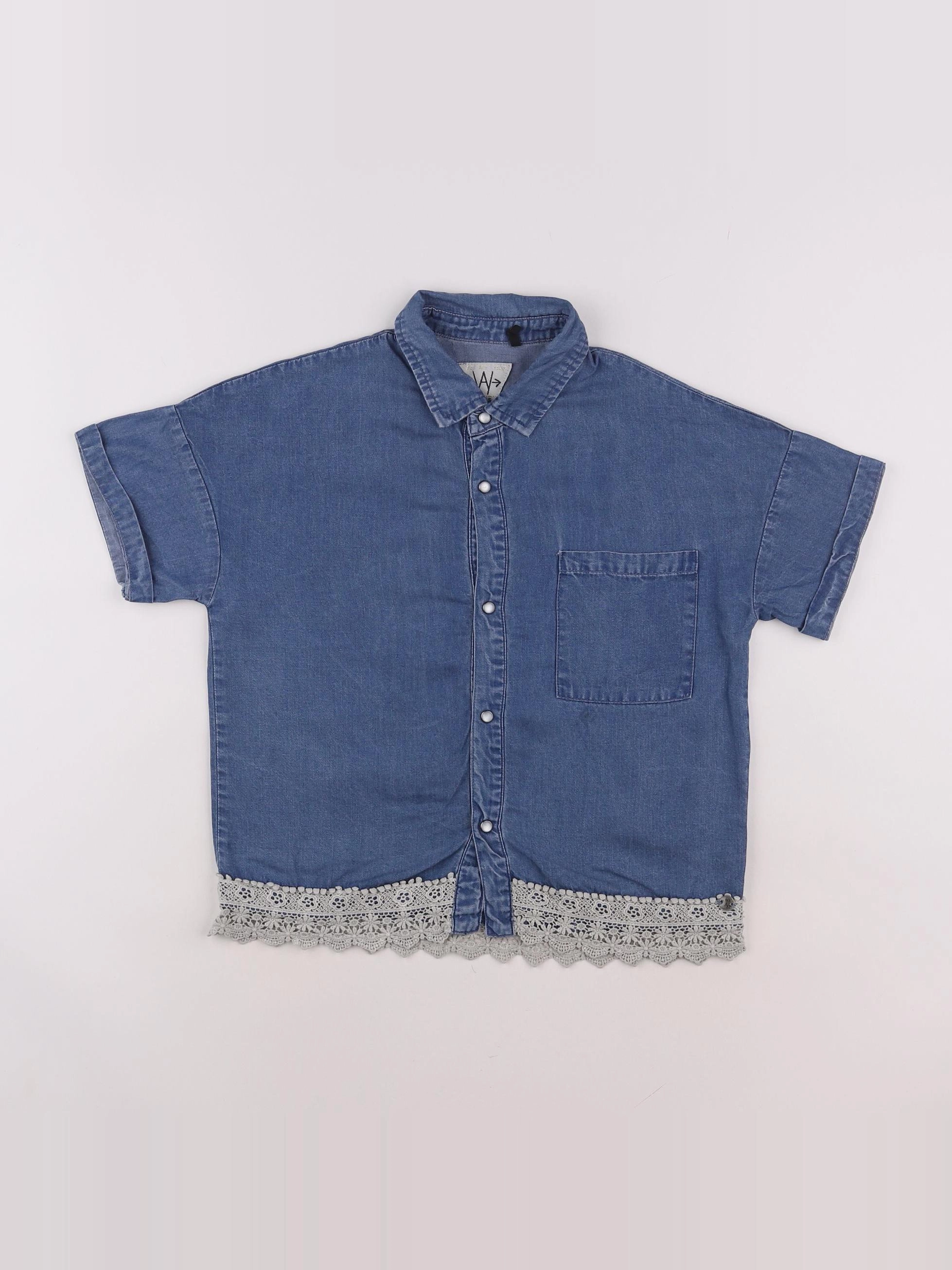 IKKS - blouse bleu - 10 ans