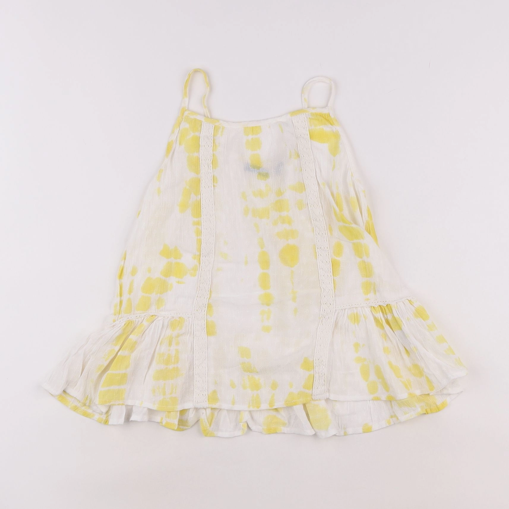 IKKS - blouse blanc, jaune - 10 ans