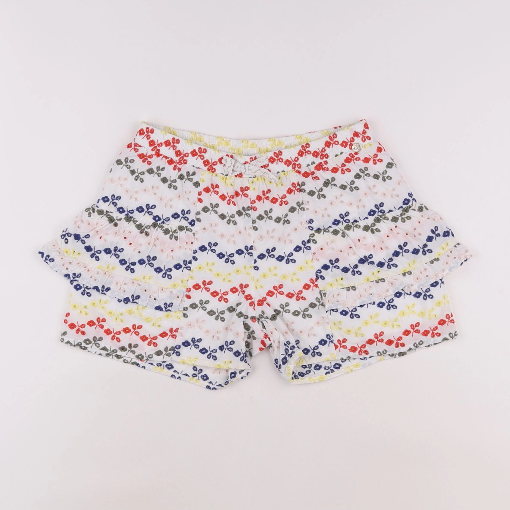 IKKS - short blanc, multicolore - 12 ans